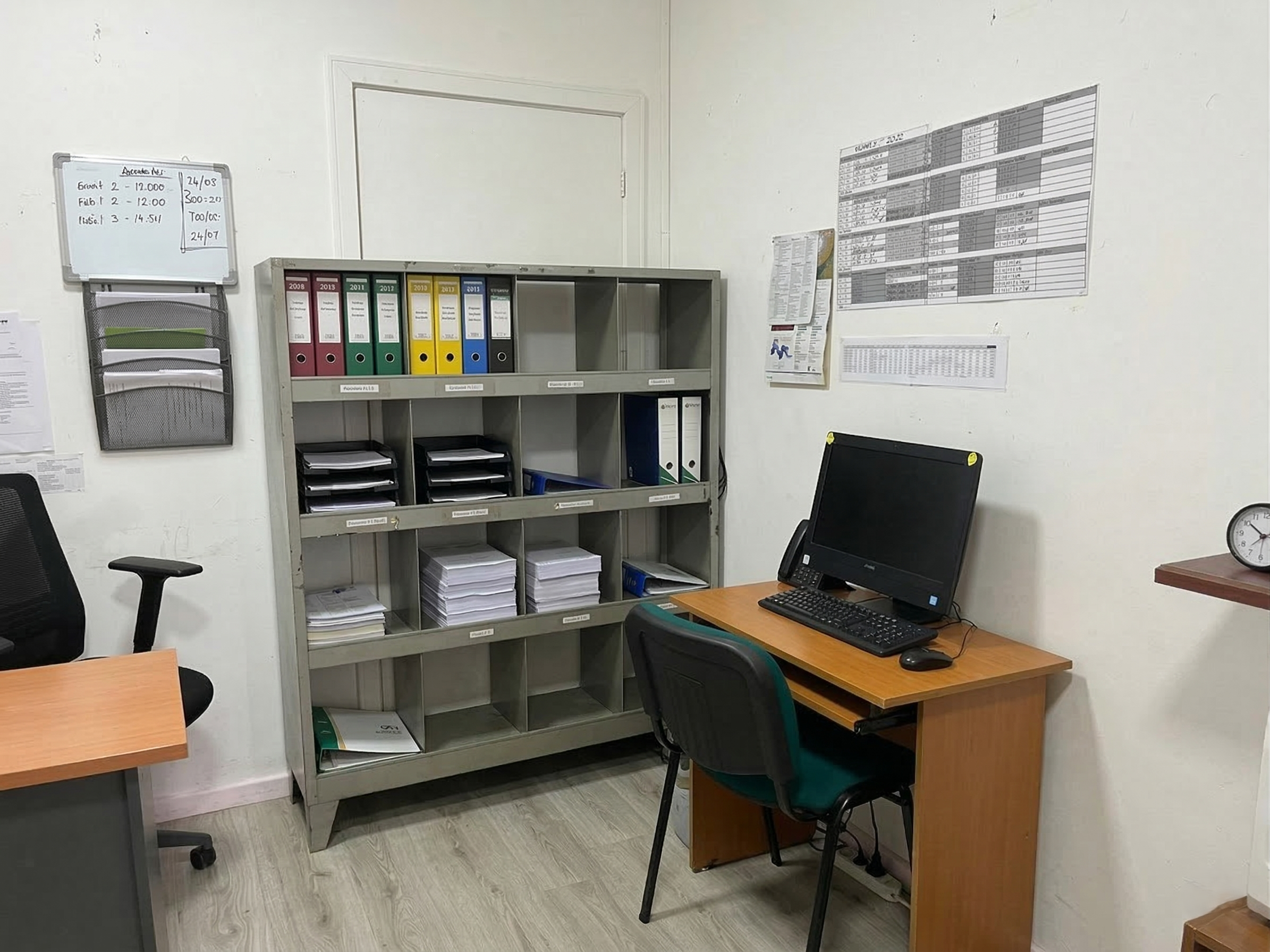 Oficina administrativa nivel 3.