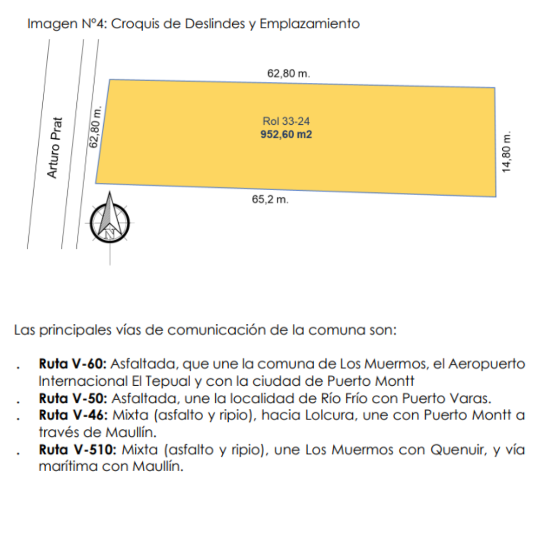 Total terreno: 952,60 M2
Total edificado: 189,72 M2.