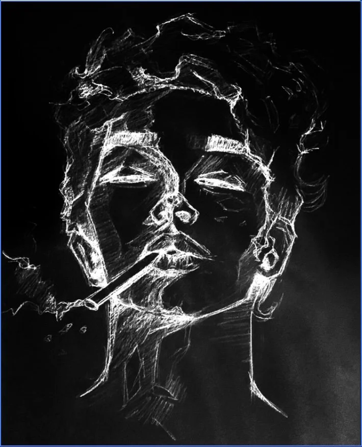 smoking sketch - black and white.jpg
