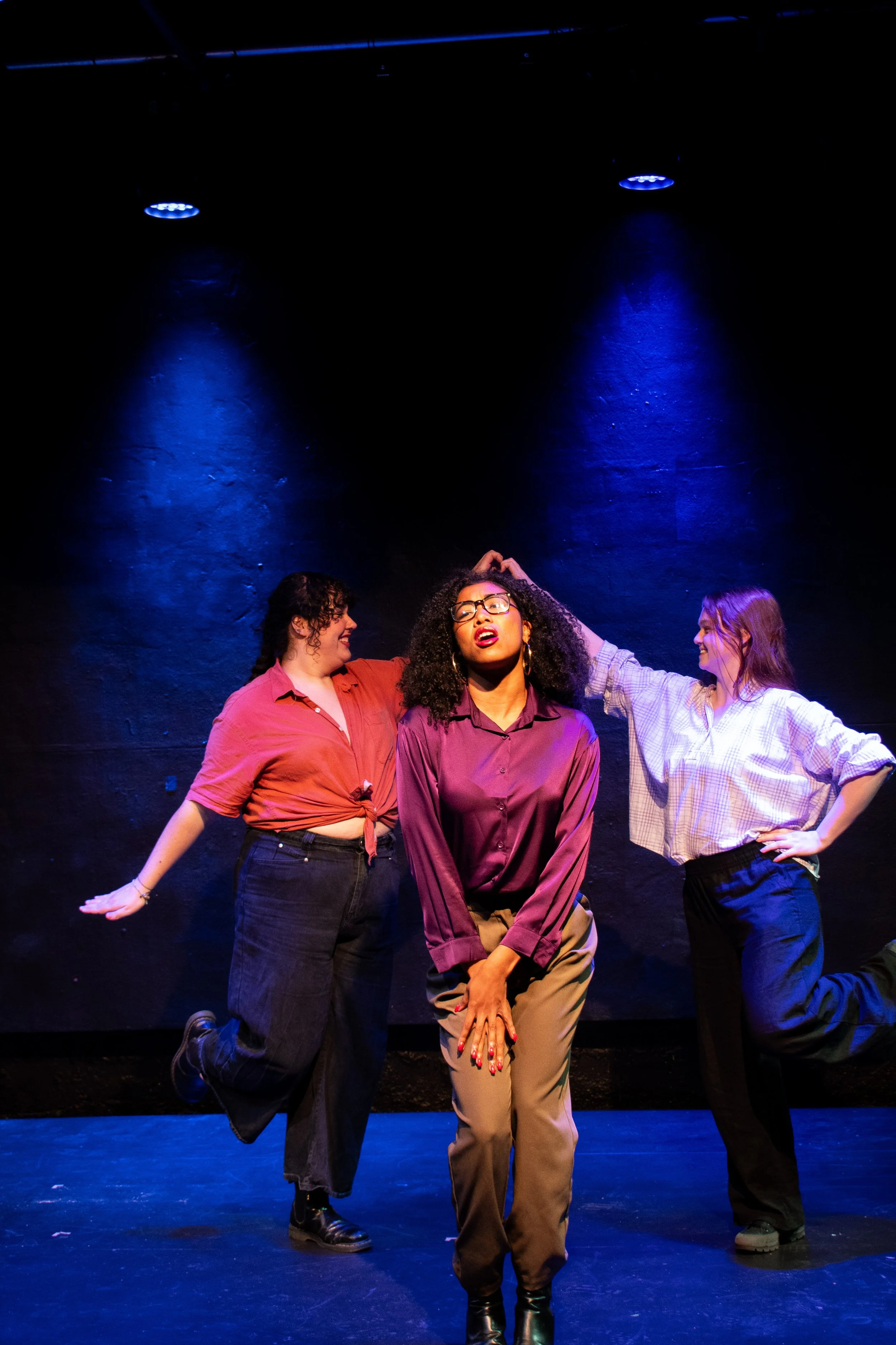 Ensemble in "Guilty! The Musical" at Court Square Theater