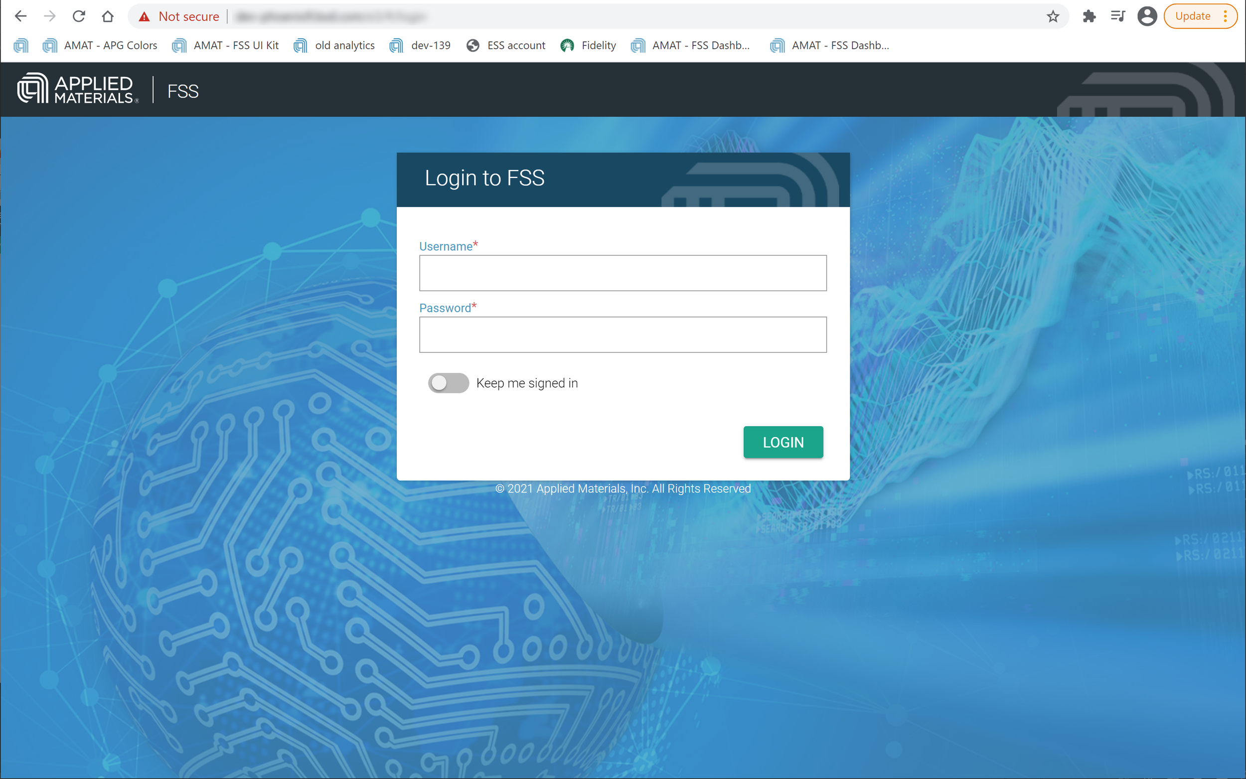 This is a log in screen for a suite web-based data-analytics tools. I did the CSS styling for the central window, and the background image was a 3D render.