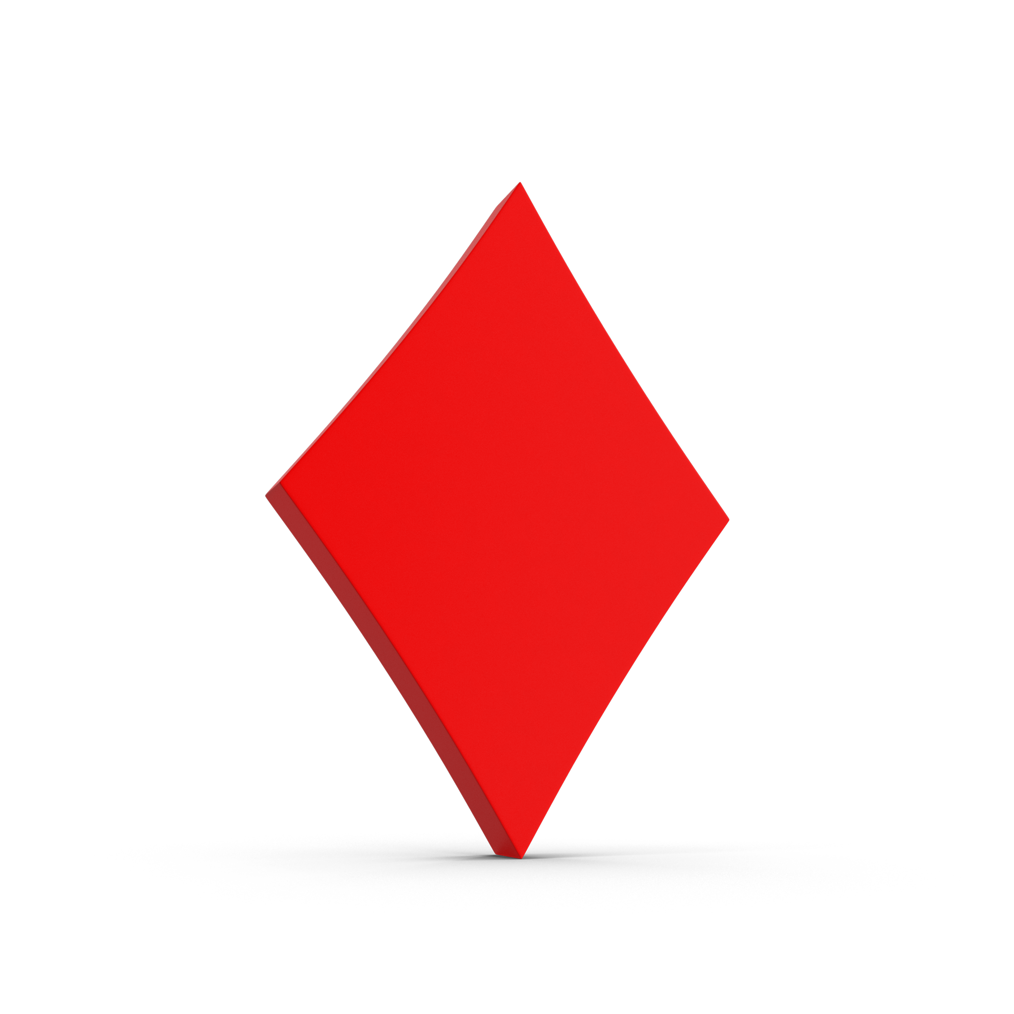 Red diamond-shaped logo with a black background.
