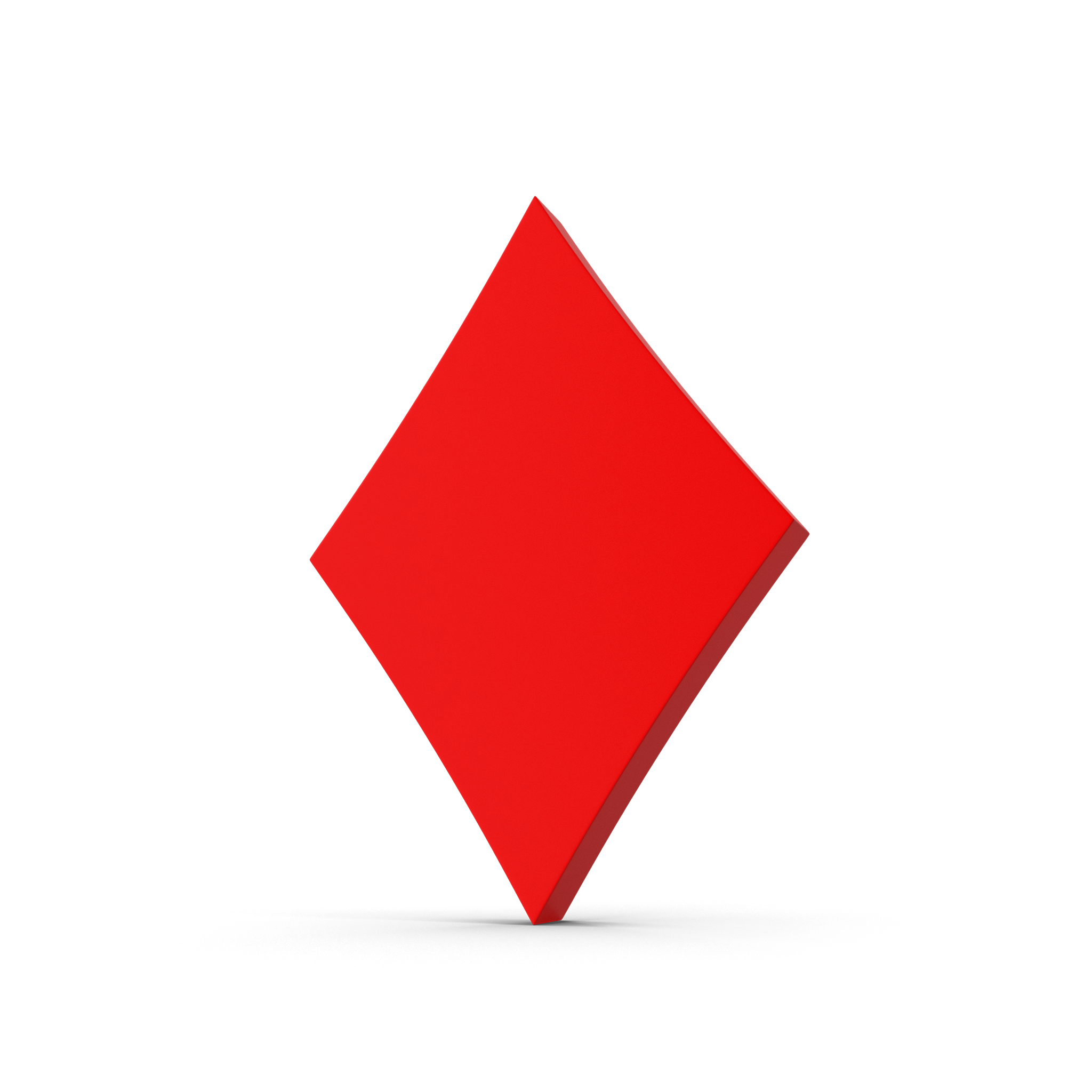A red diamond-shaped hazard symbol on a black background.