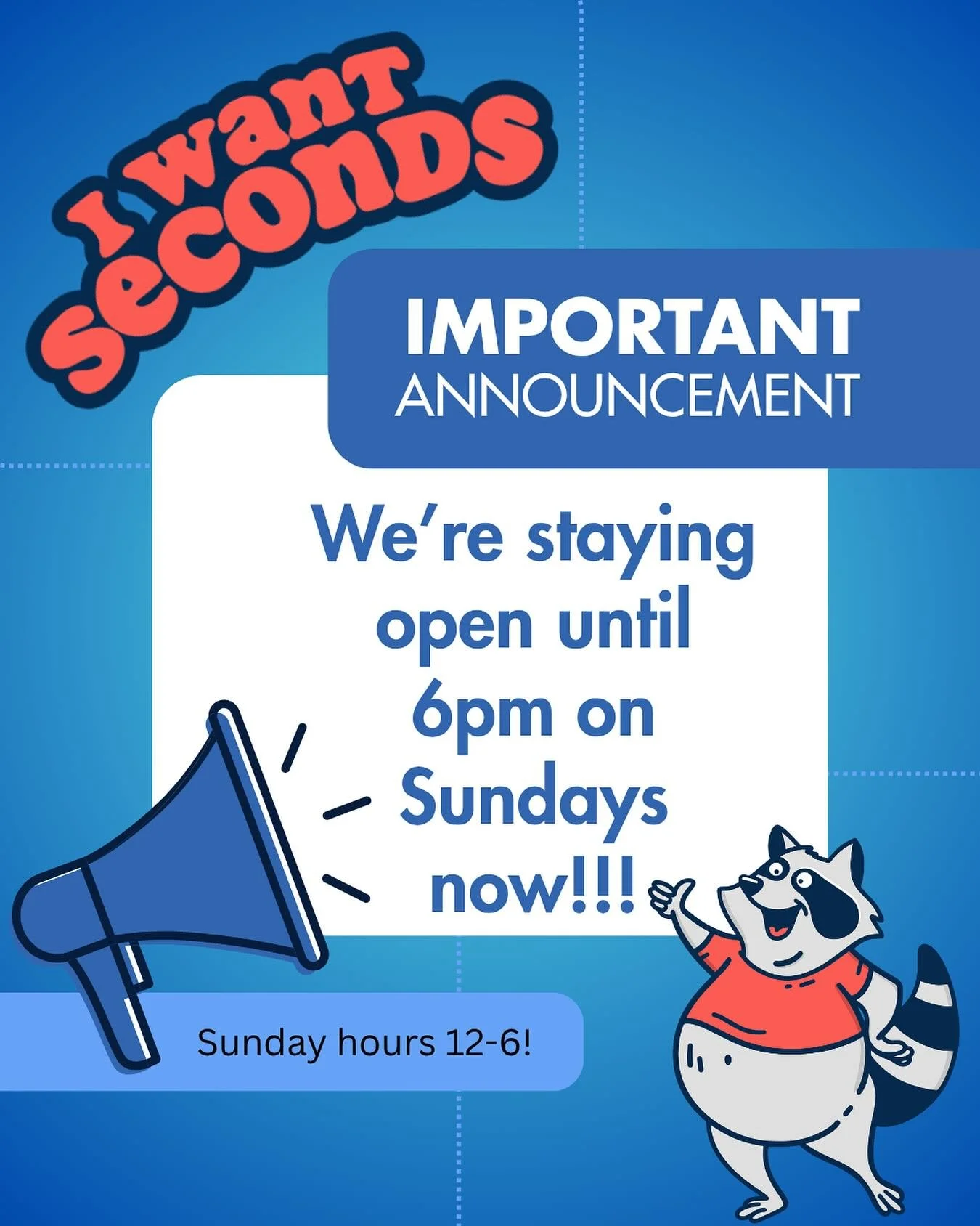 One more hour to shop with us!!! Now we&rsquo;re open 12-6 everyday, with the exception of Tuesday when we&rsquo;re closed!