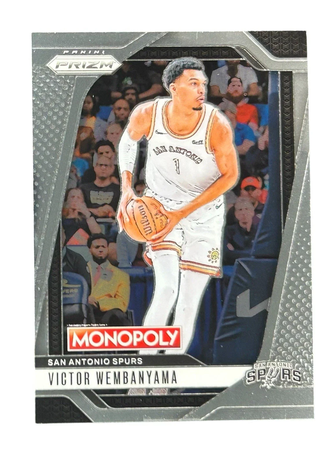 Victor Wembanyama Silver Prizm 2024-25 Monopoly Prizm Basketball #73 Wemby Spurs