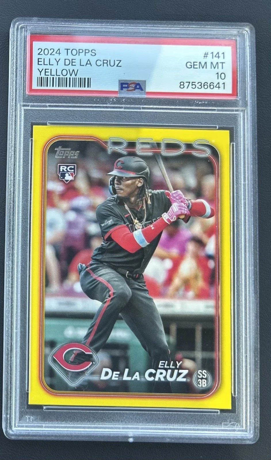 2024 Topps Series 1 - Elly De La Cruz #141 Yellow (RC) REDS