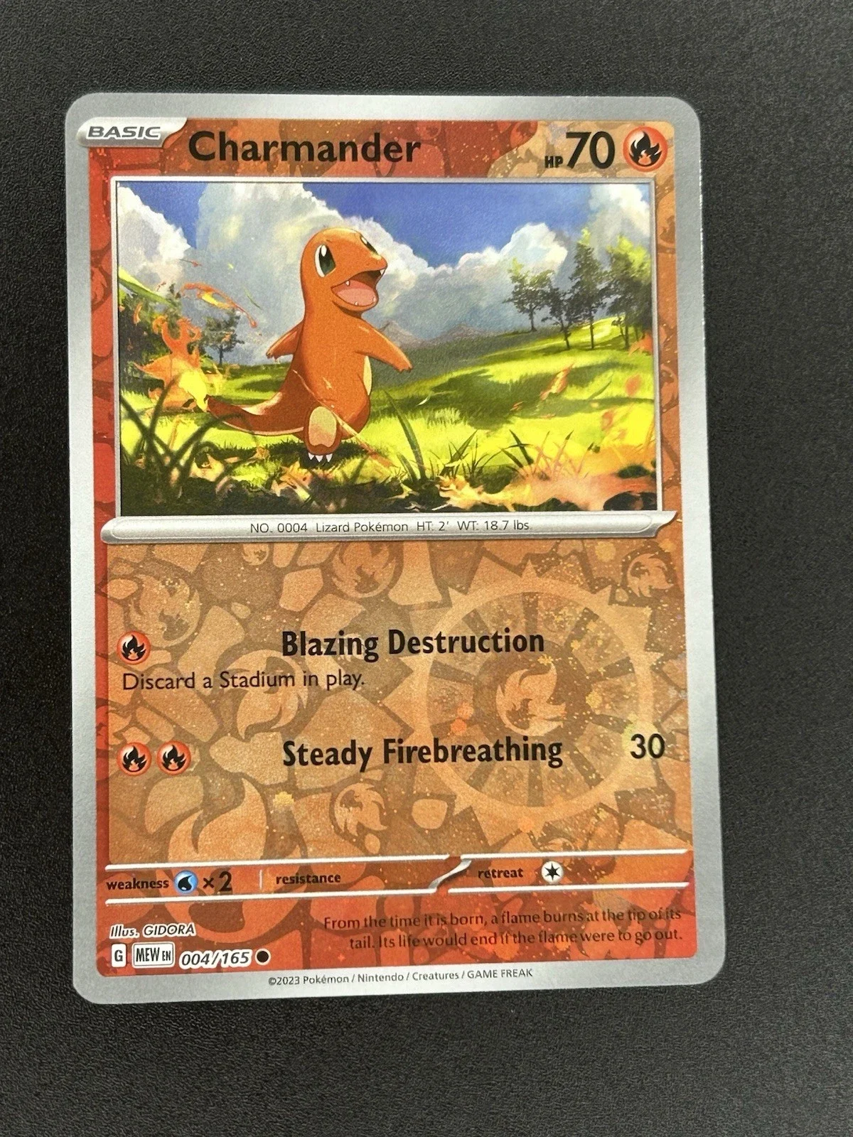 Charmander - (Cosmos Holo Swirl) 004/165 Miscellaneous Cards & Products Holo