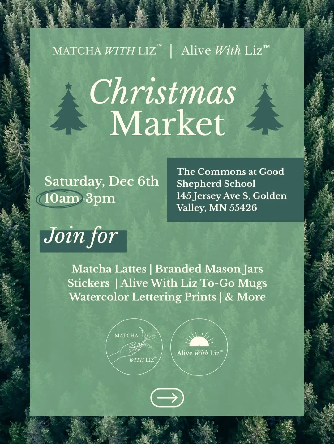 All the details for Saturday! And the time got expanded to start at 10am🎄🍵 swipe to see all that I will be selling!