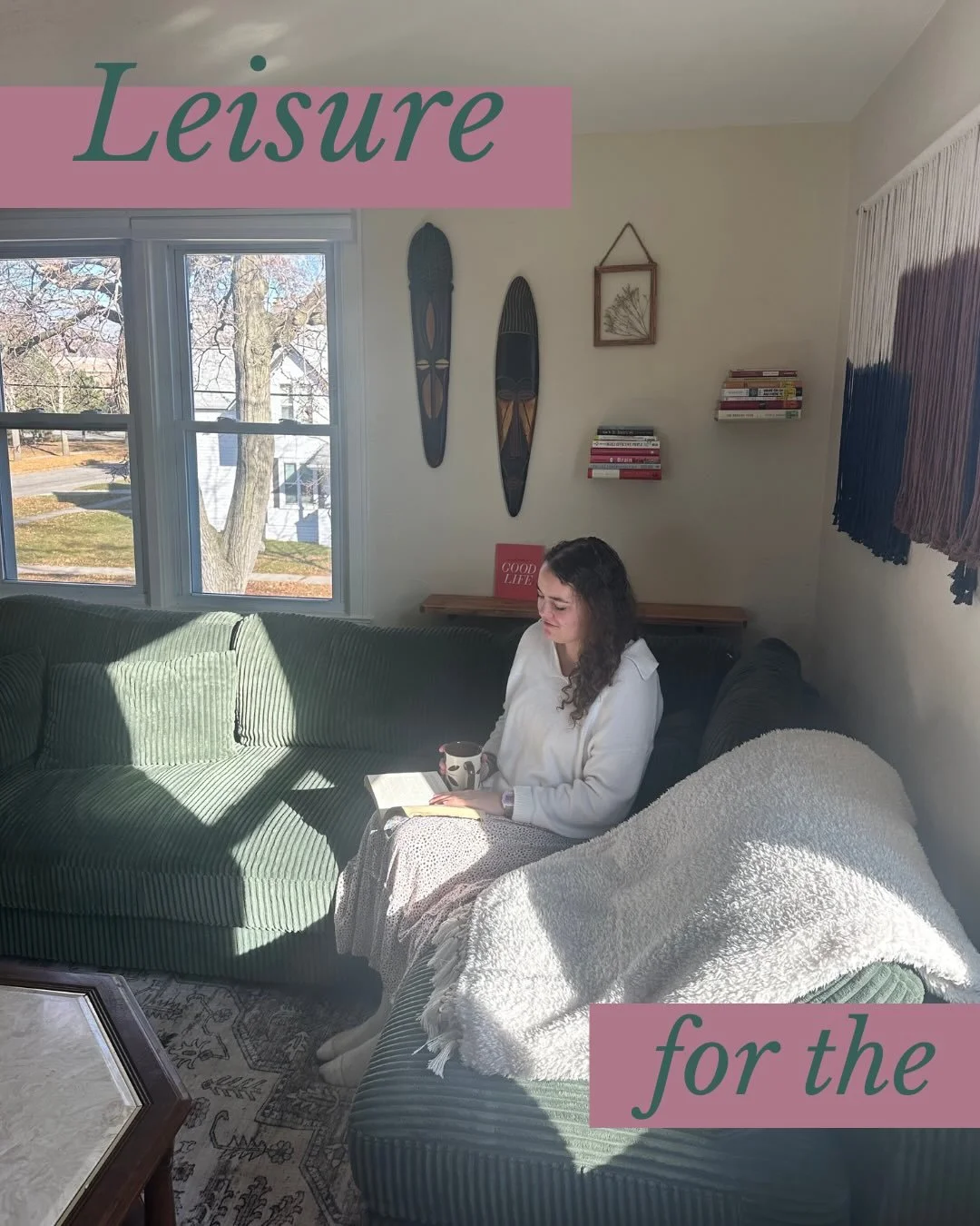 &ldquo;Leisure for the sake of leisure.&rdquo;

Joseph Pieper writes about this in &ldquo;Leisure, the Basis of Culture.&rdquo; In our busy world, it&rsquo;s revolutionary.

Every moment feels like it needs to be productive. Every hour justified.

Bu