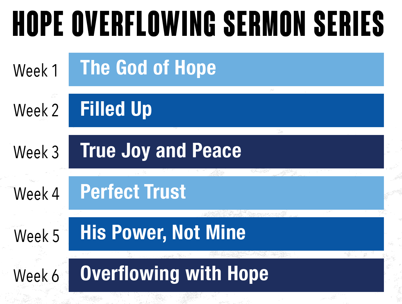 Hope Overflowing Sermon Series Fall 2026