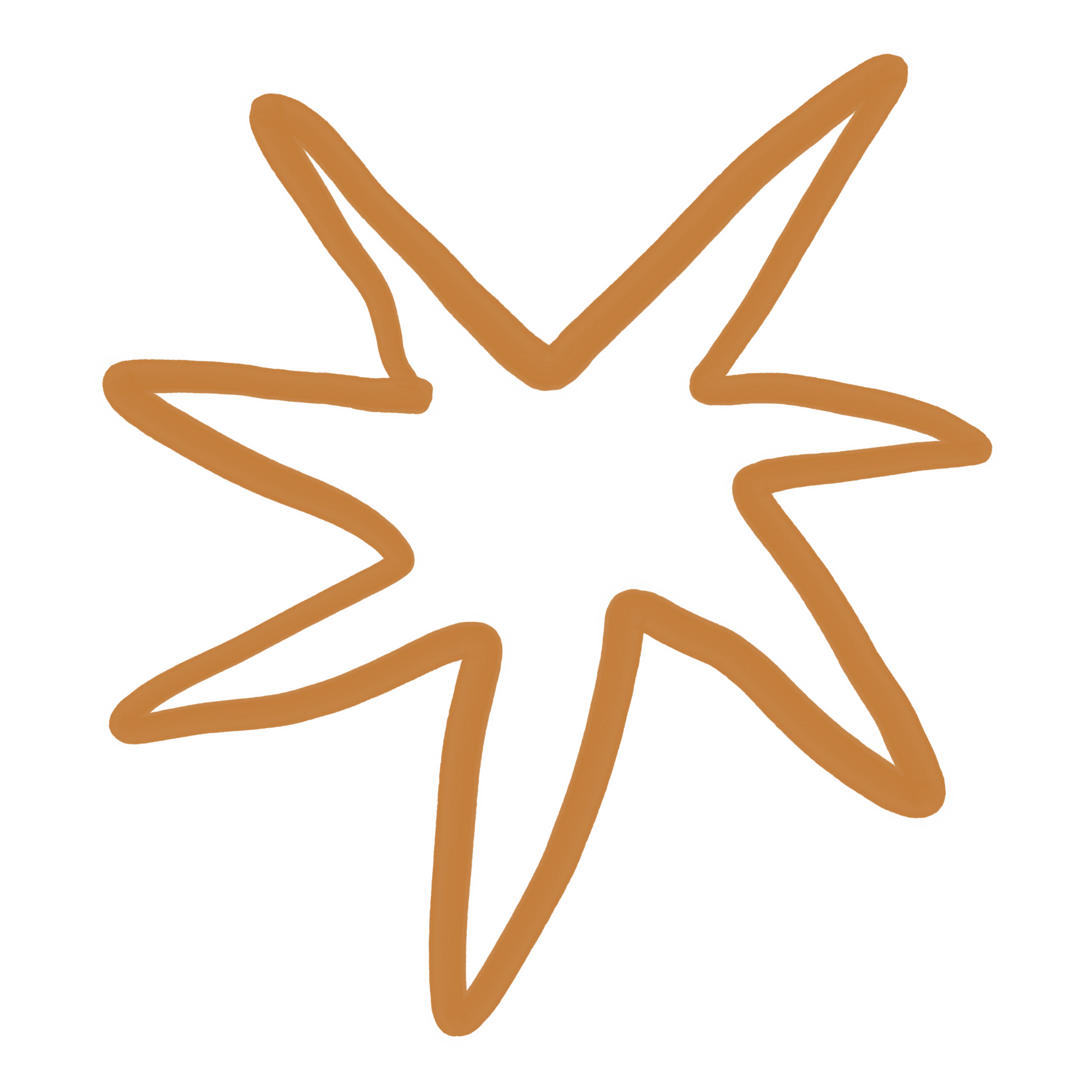 Sternförmige Leuchte in Goldoptik