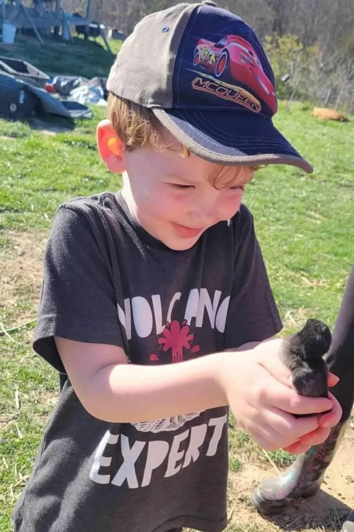 jack holding a baby chick.jpg
