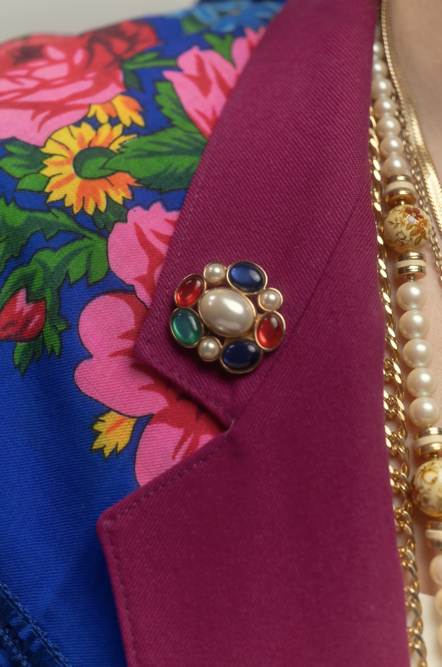 Multi-Colored Brooch
