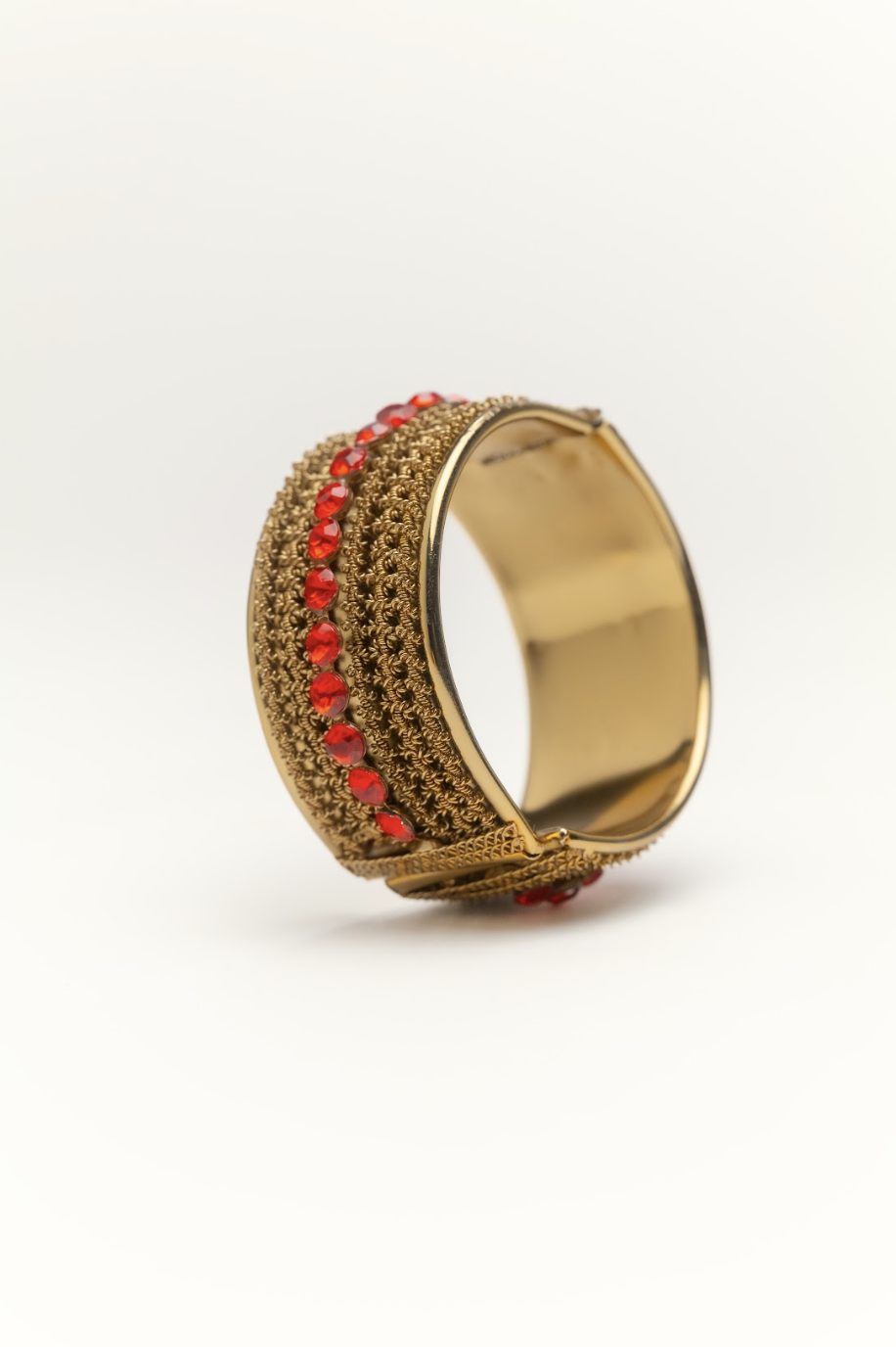 Red + Gold Bangle