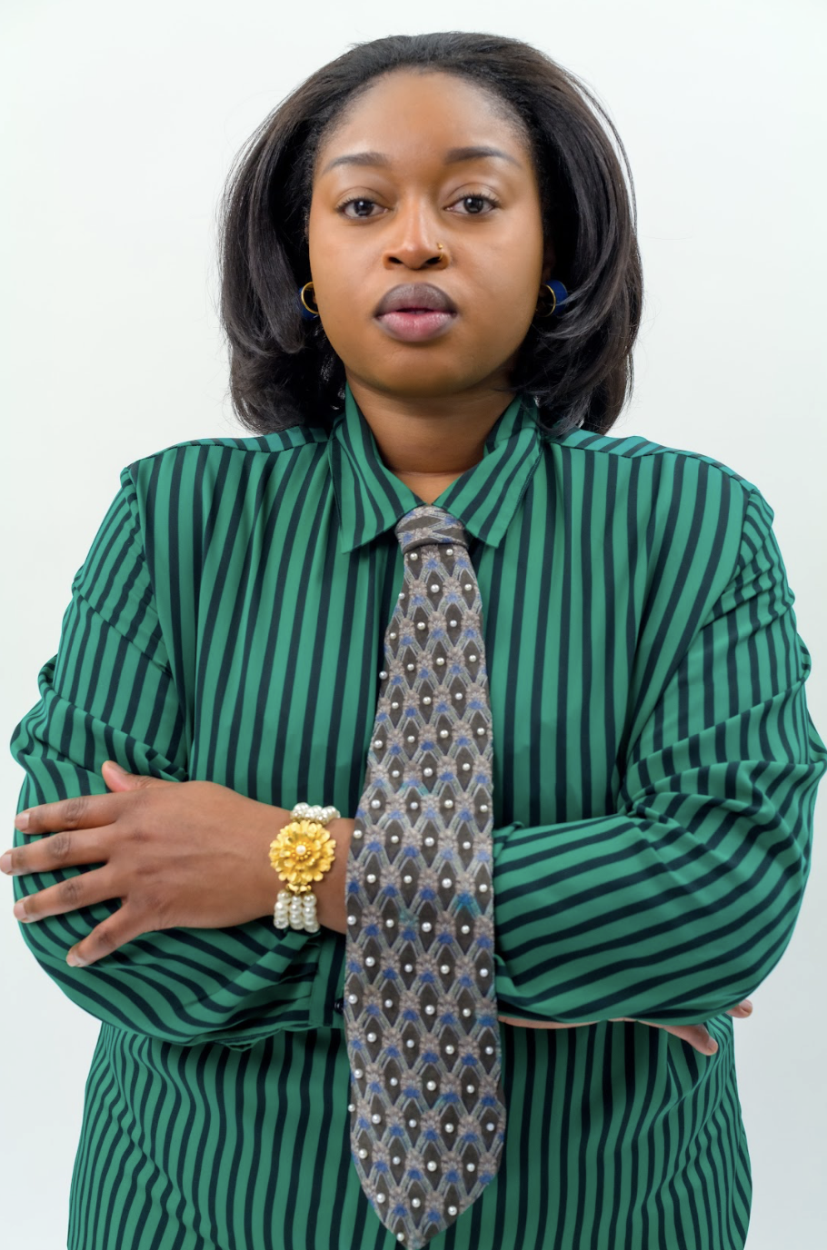 Pre-loved + altered 90's men's tie by Ela é. Diferente