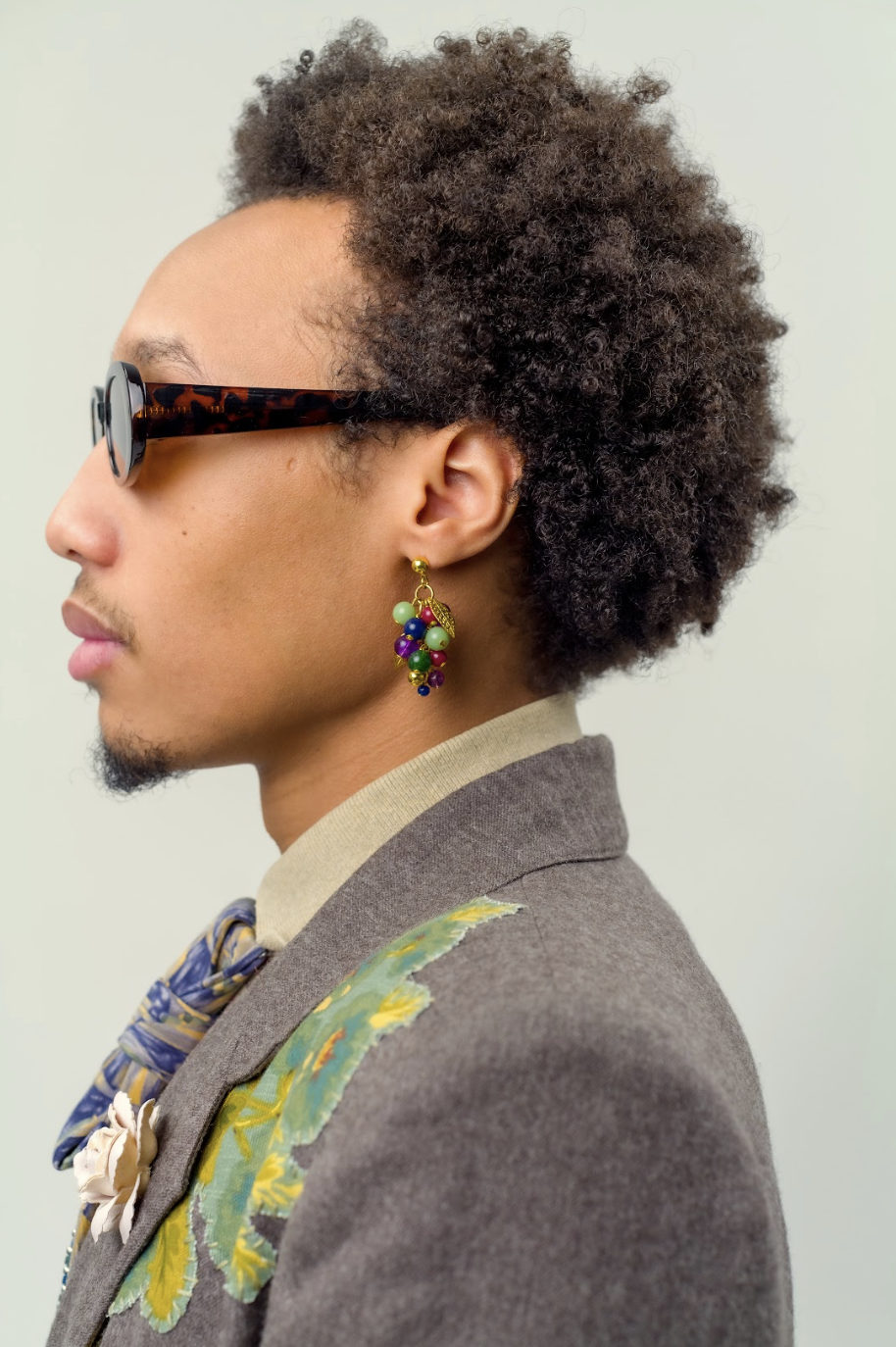 Colorful Grape Stone Earrings by Talking Fashion on Ela é.