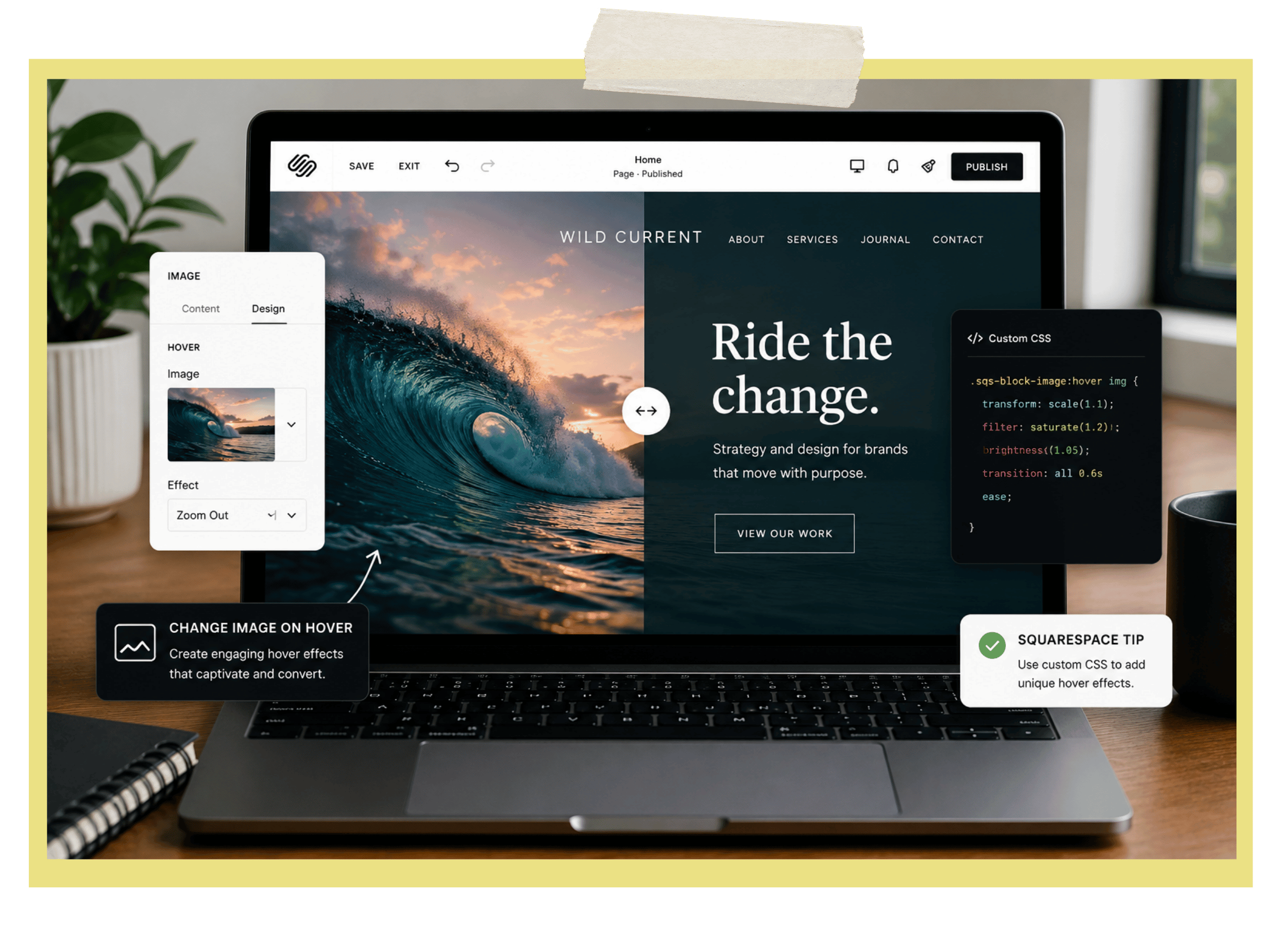 How to Change an Image on Hover in Squarespace (4 Methods, Updated)