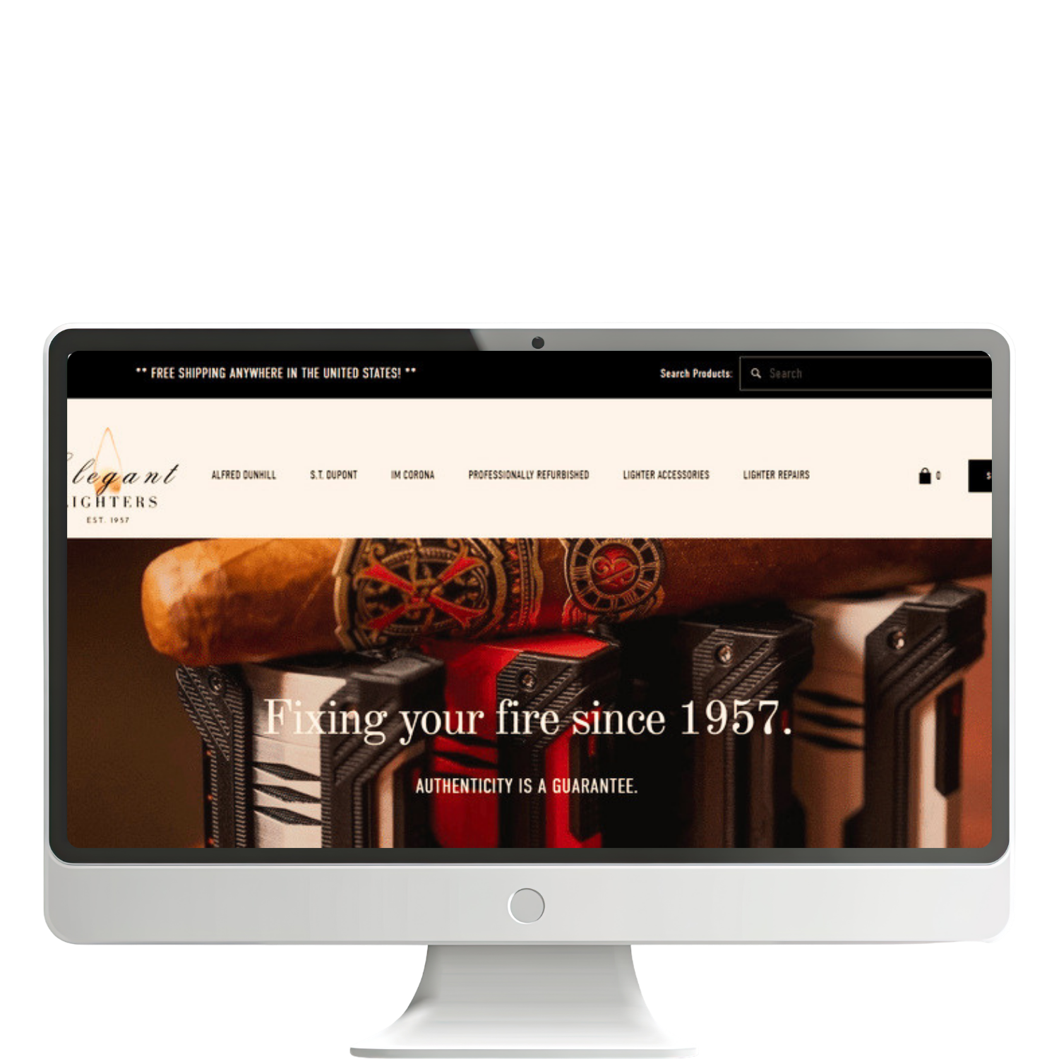 Elegant Lighters website