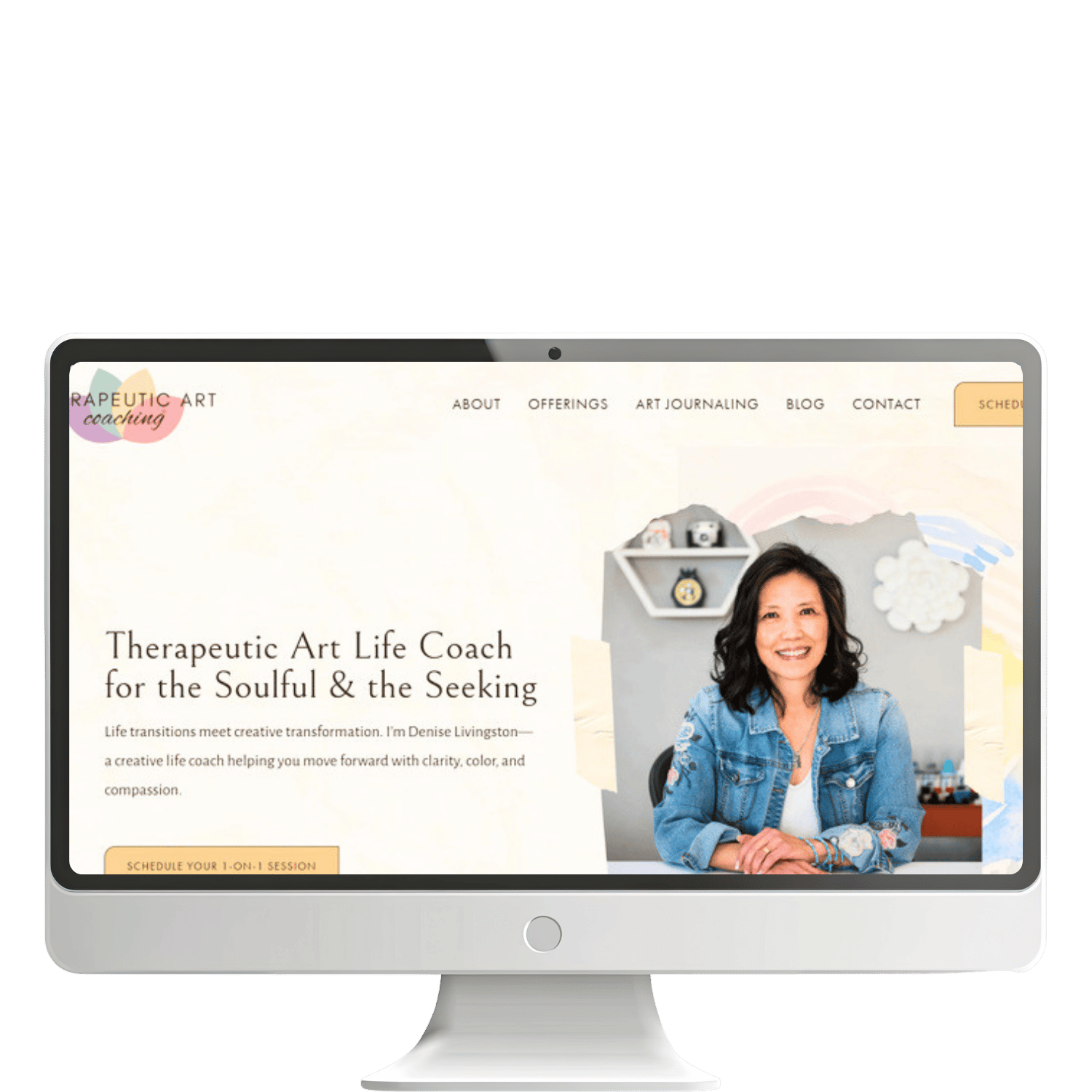 Therapeutic art life coach website