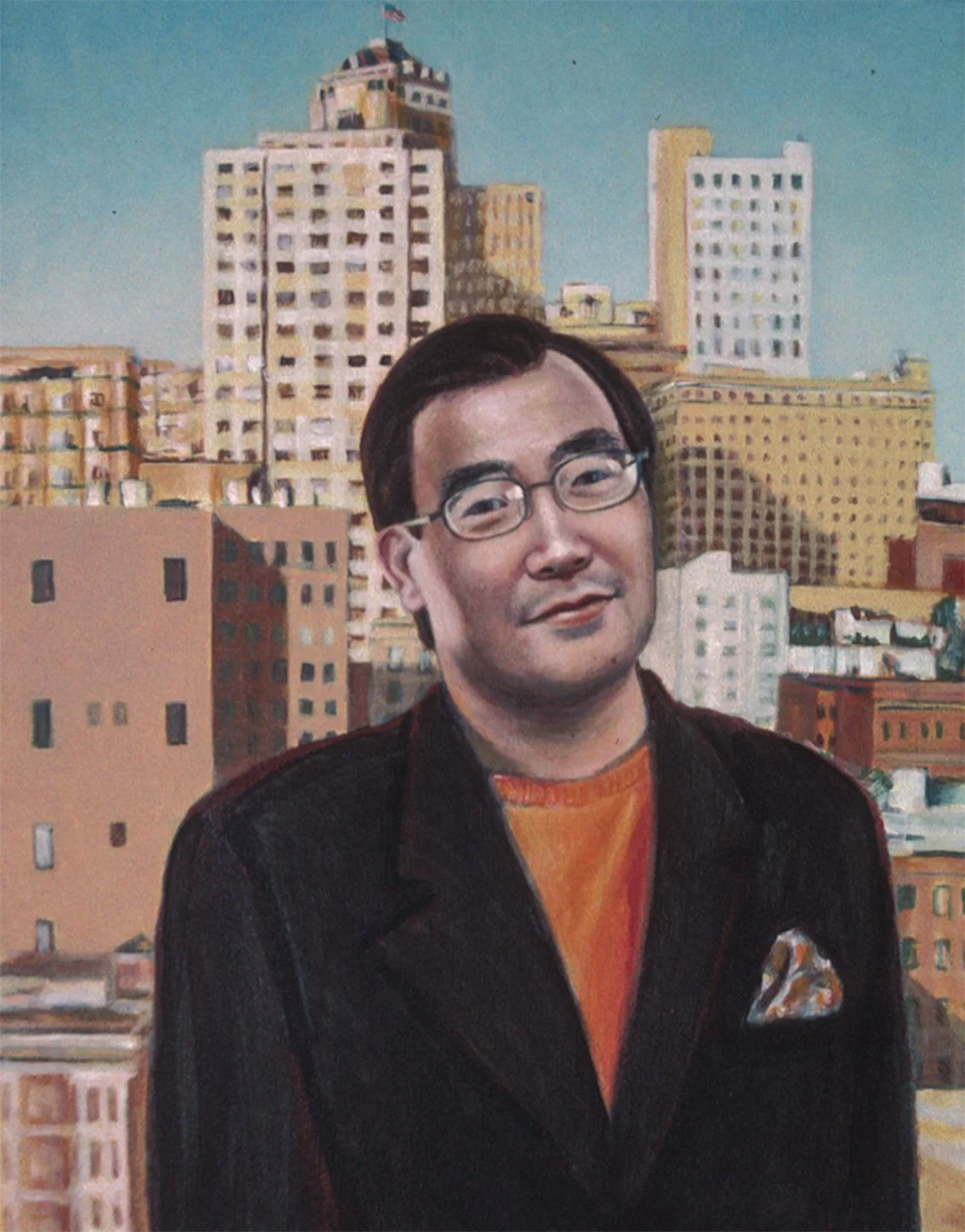 Dr. Okuji, 2001, acrylic, 22"x28" | private collection