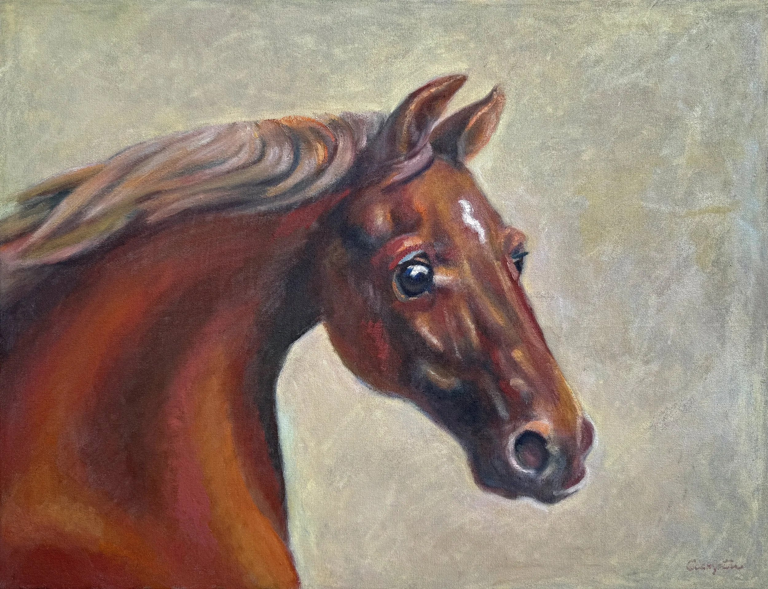 After Stubbs horse, 22x28x2