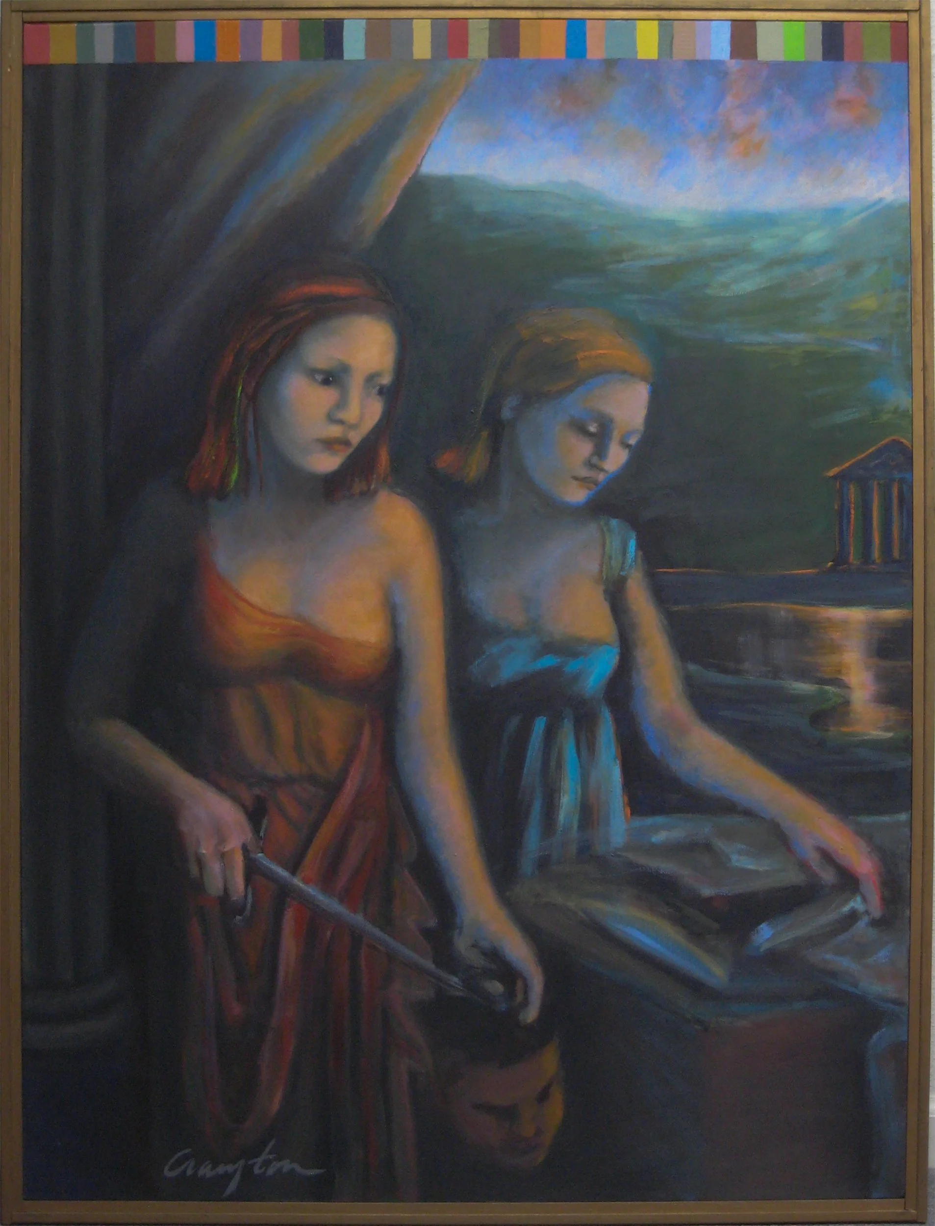 Judith, 1988, oil/wax, 49"x37"