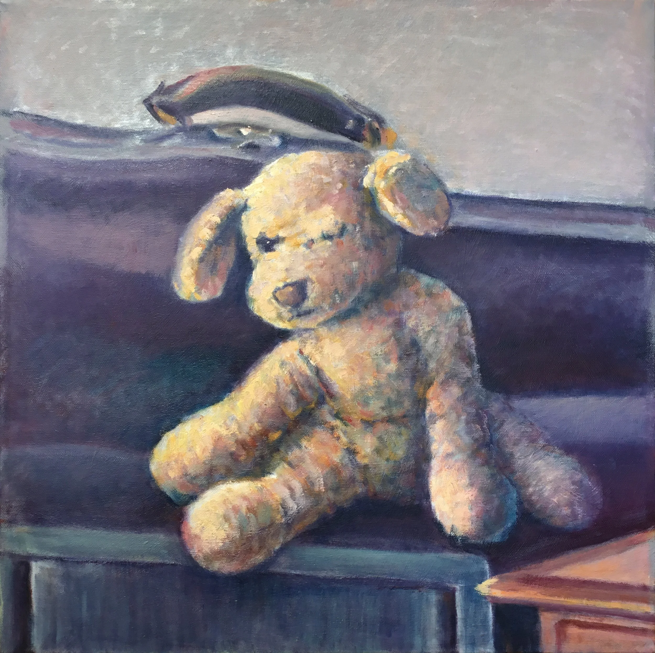 Stuffed doggy with My Old Violin