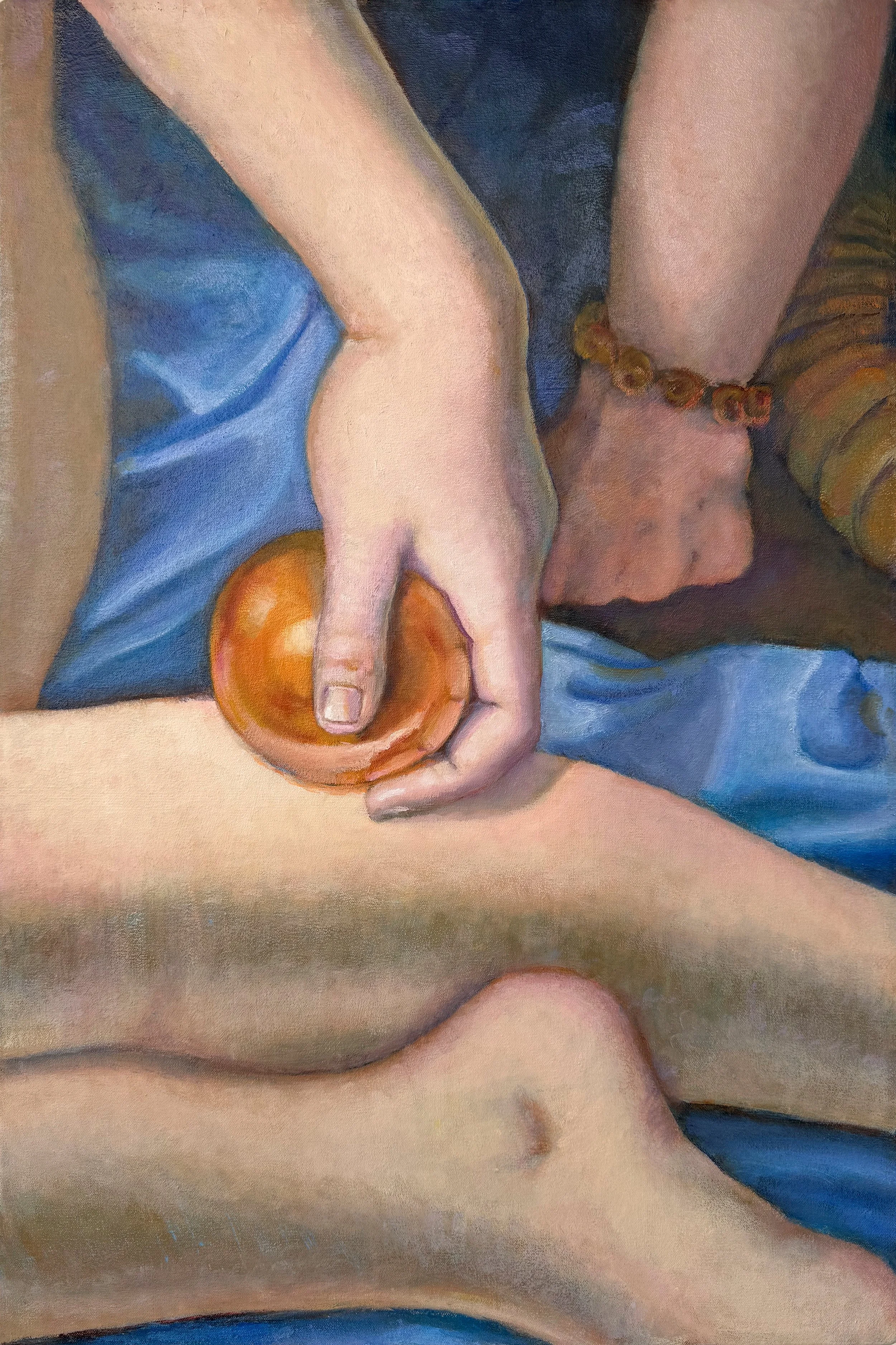 Golden Apple, After Bronzino, 30x20