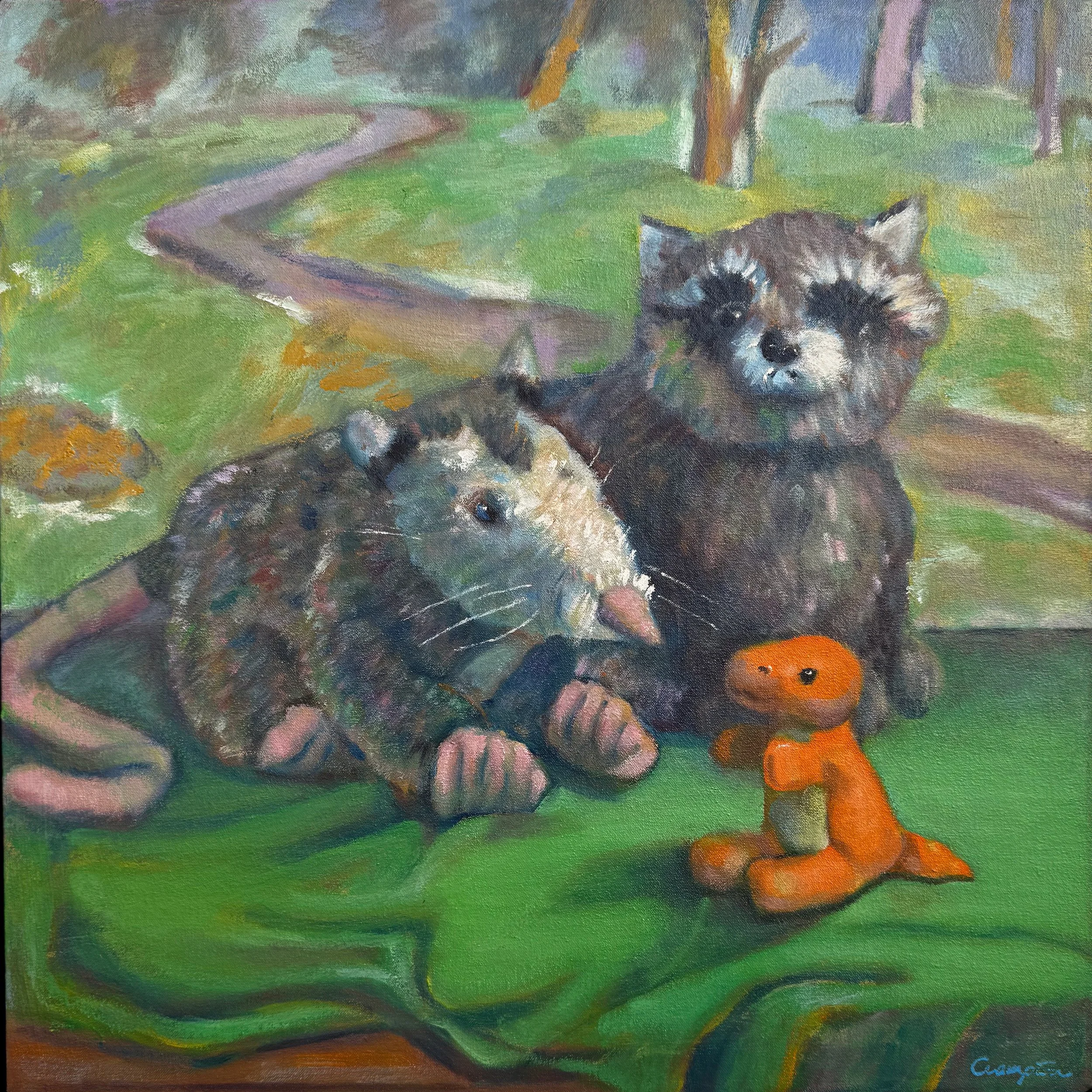 Lost in a Landscape, oil, 24"x24"x2"