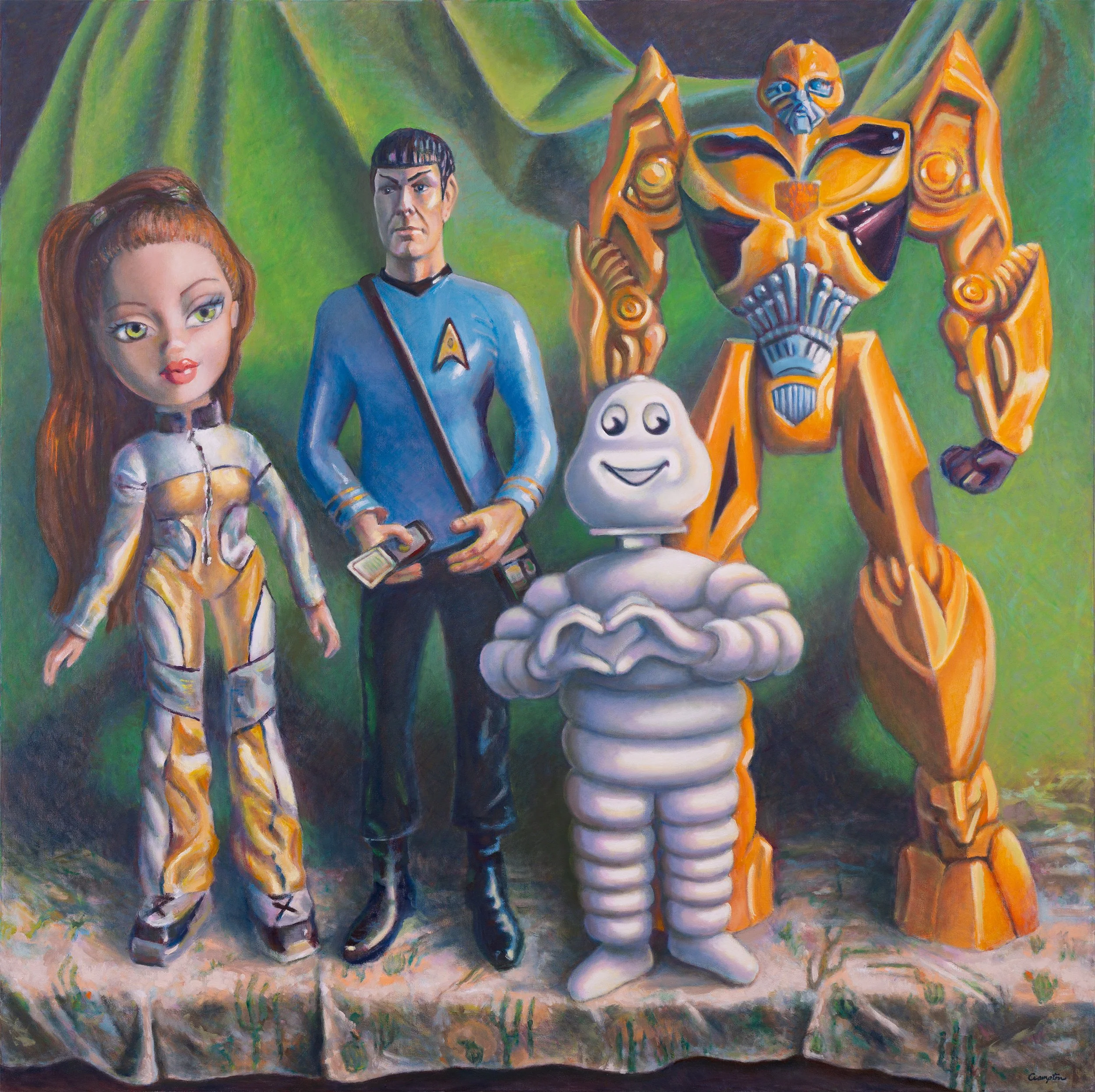 We're going to Mars!,  oil on canvas, 60x60x2