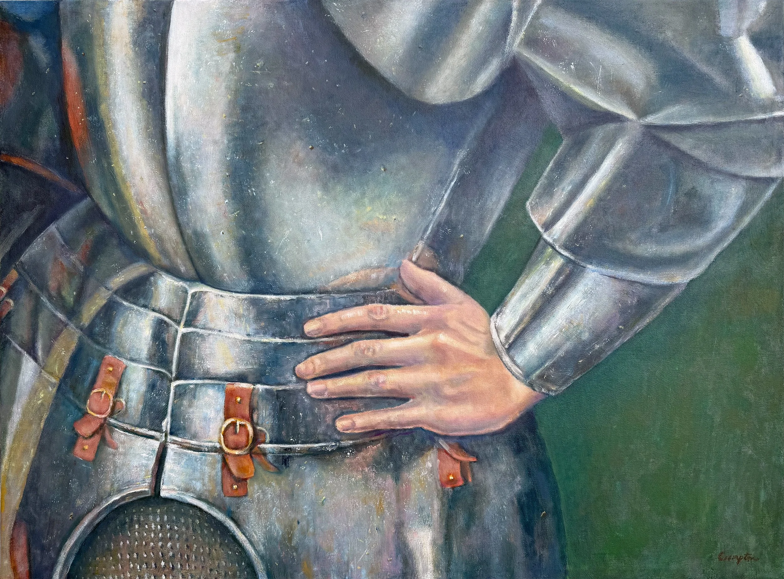 PROTECTED, After Cesar de Sesto, Legion of Honor, oil, 30"x40"x2", this is my hand