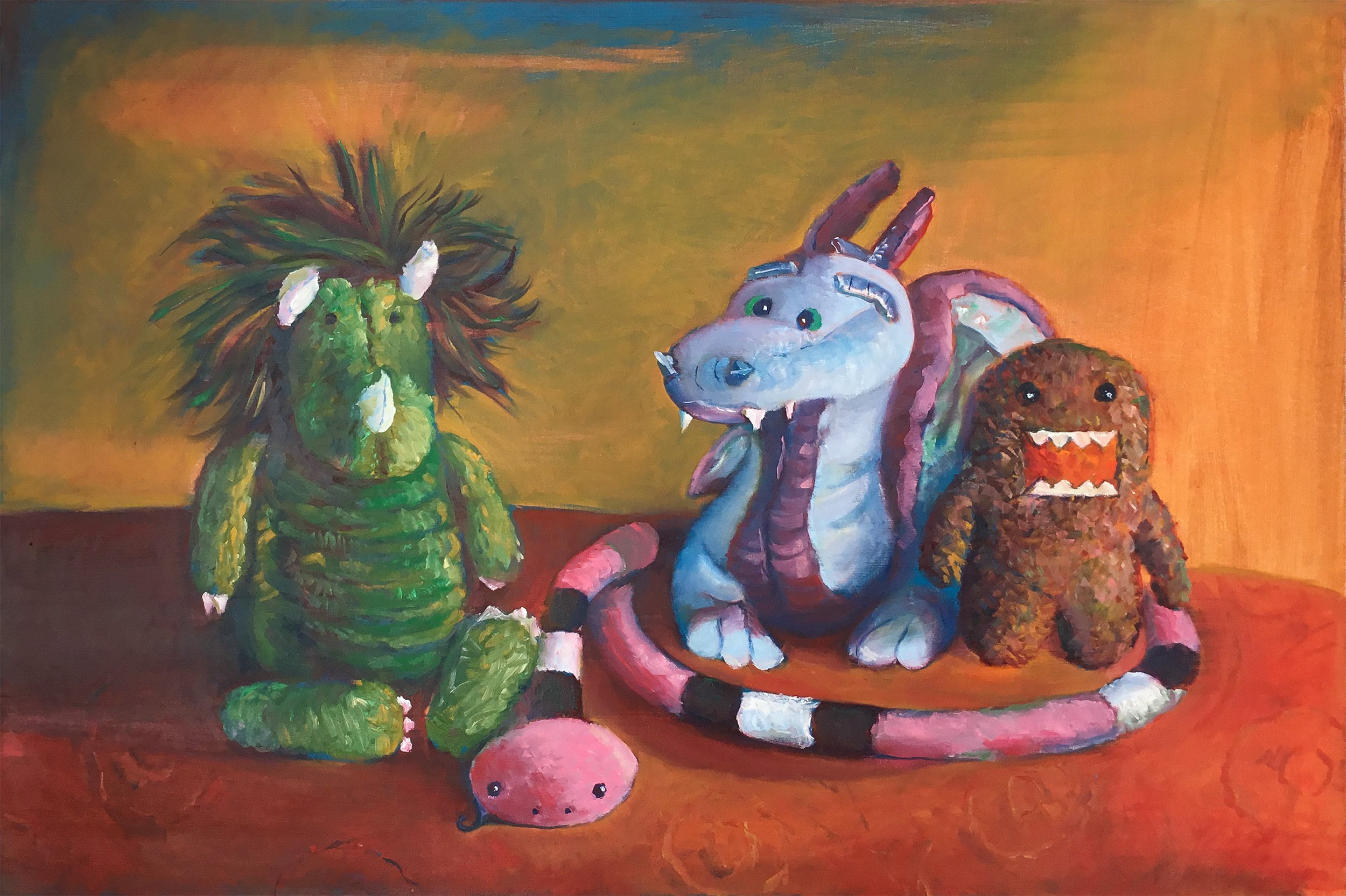 Lion, Dragon Domo and Snake | private collection
