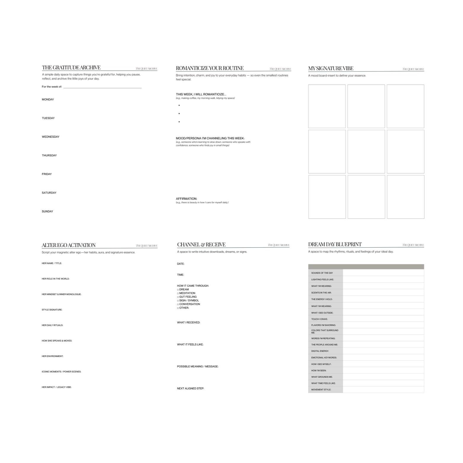 The Manifest Collection Digital Planner Insert Bundle