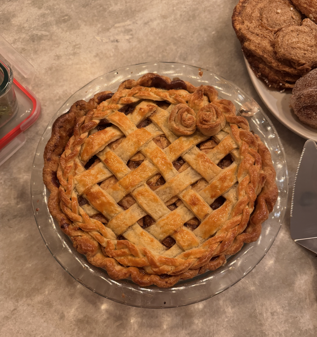 Apple pie from Thanksgiving