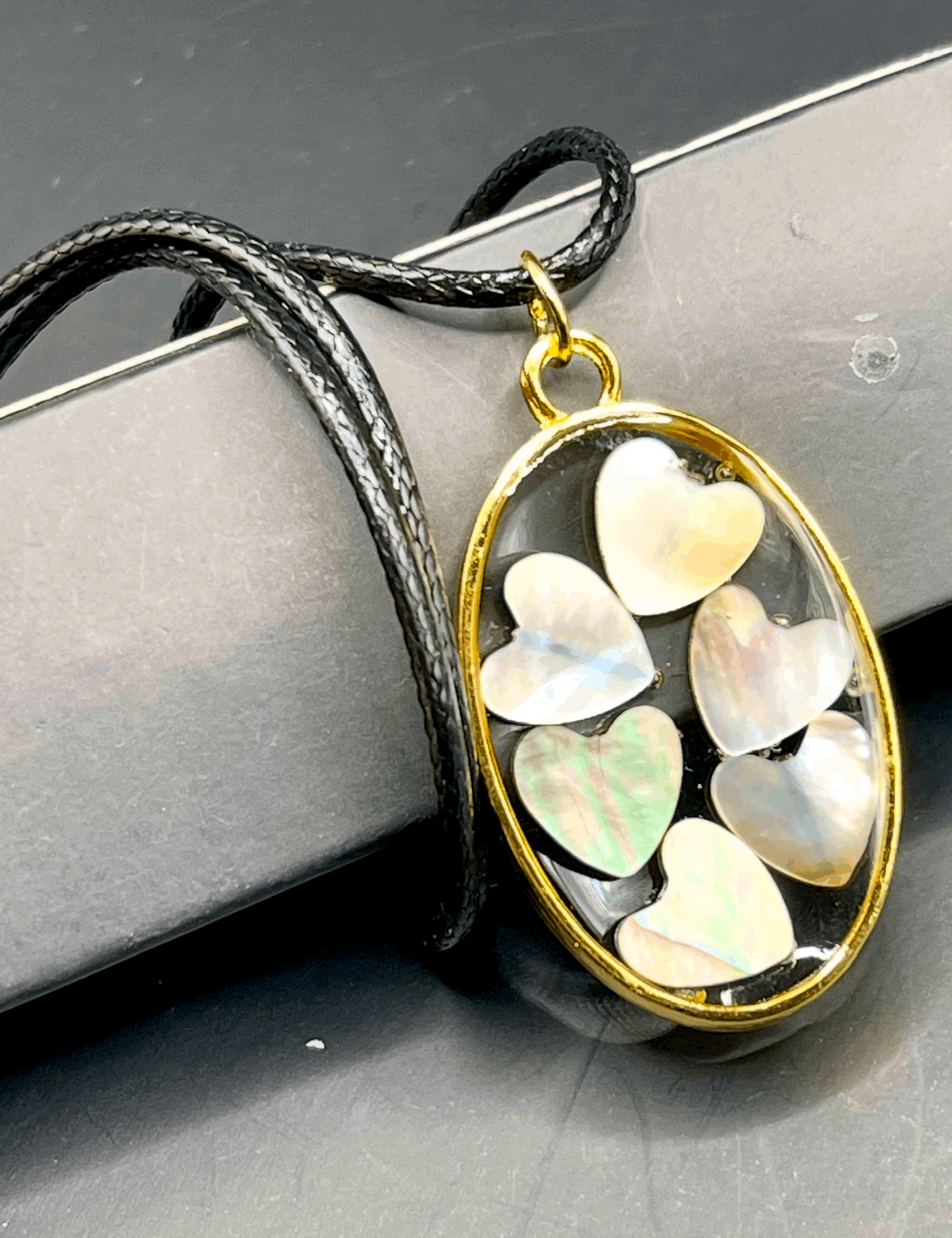 Heart of Pearl Pendant Necklace