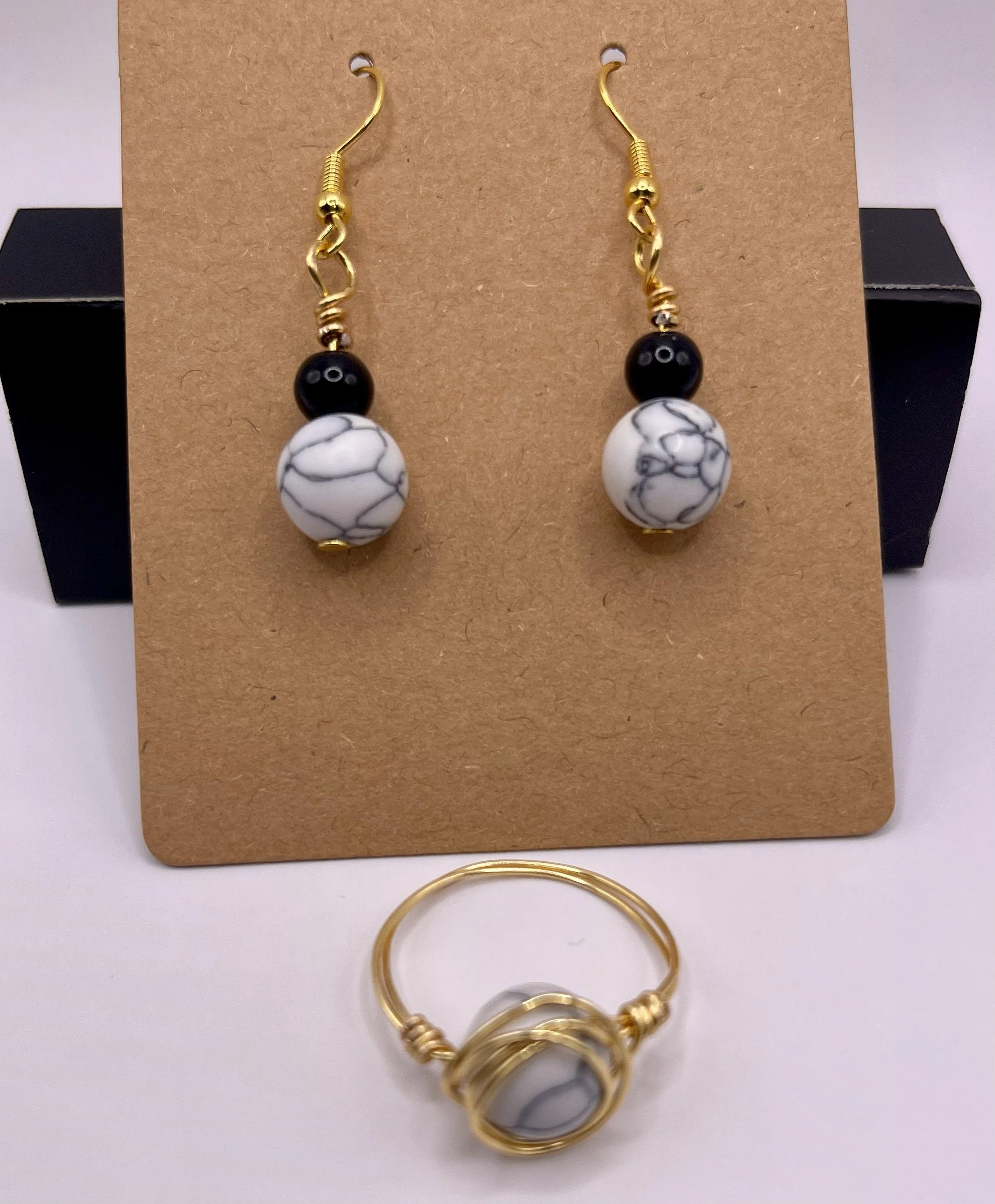 Marble Elegance Jewelry Set