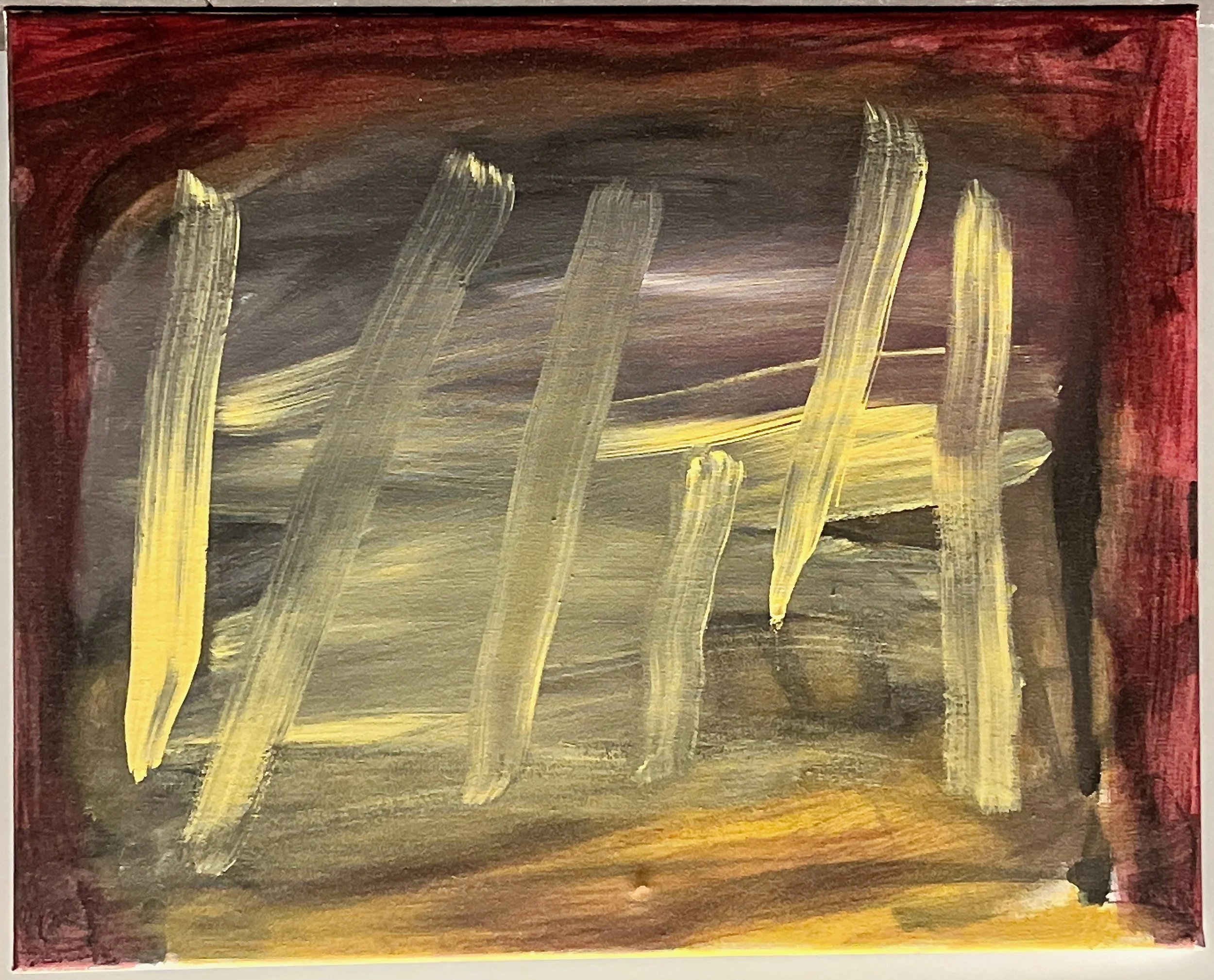 "Inner" 2025, acrylic on canvas, 16" x 20"