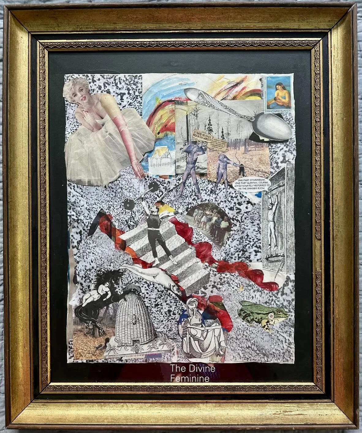 "The Devine Feminine" 2015, mixed media, 16" x 12" (Private collection)