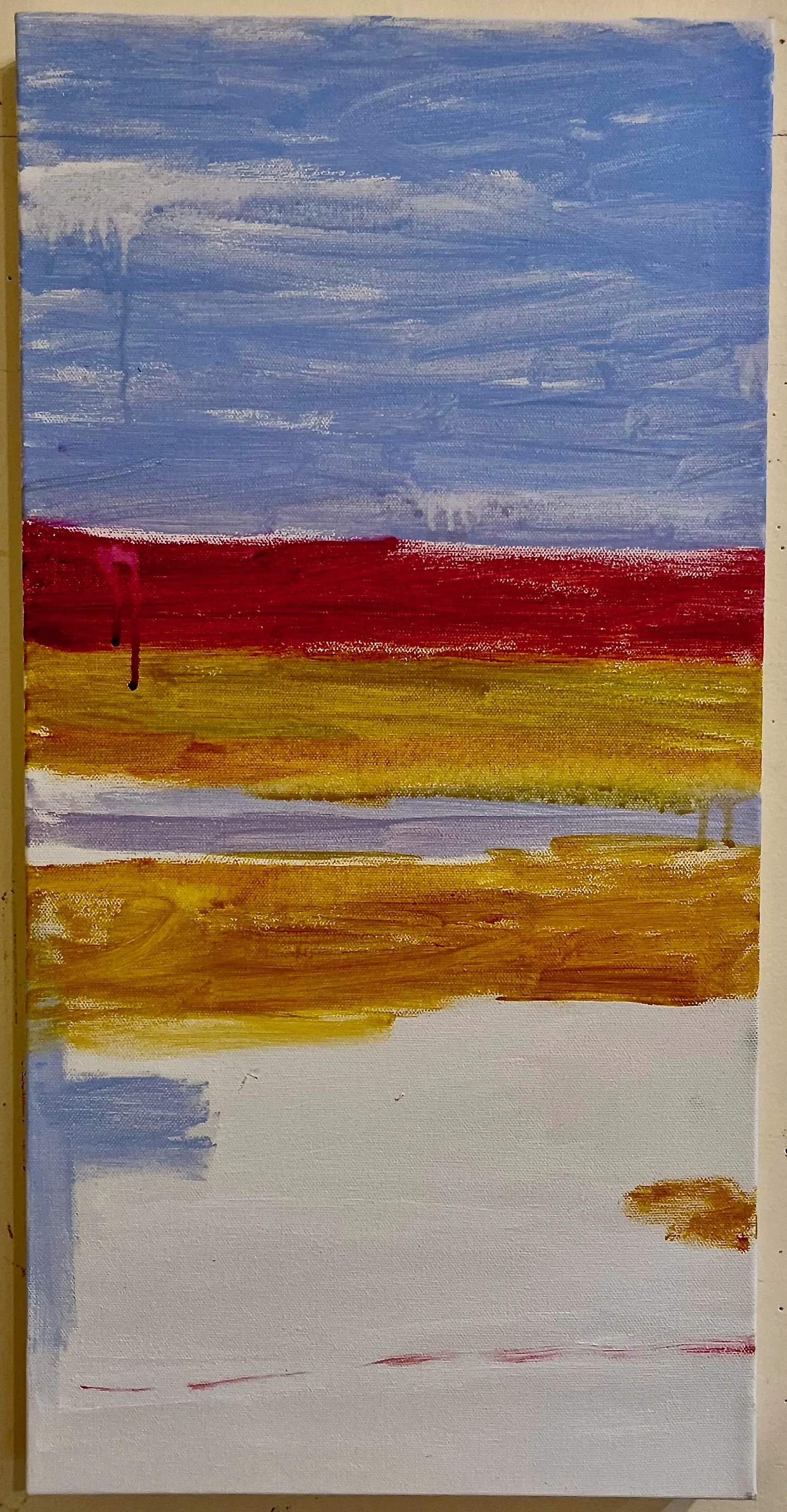 "Afternoon" 2025, acrylic on canvas, 24" x 12"