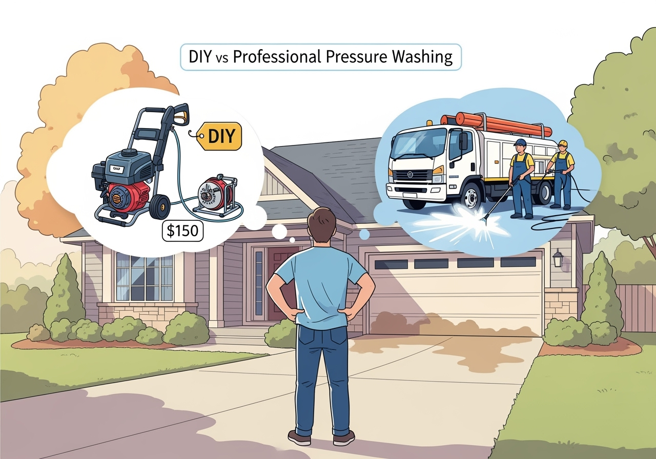 DIY vs. Professional Pressure Washing: What Every Homeowner Should Know