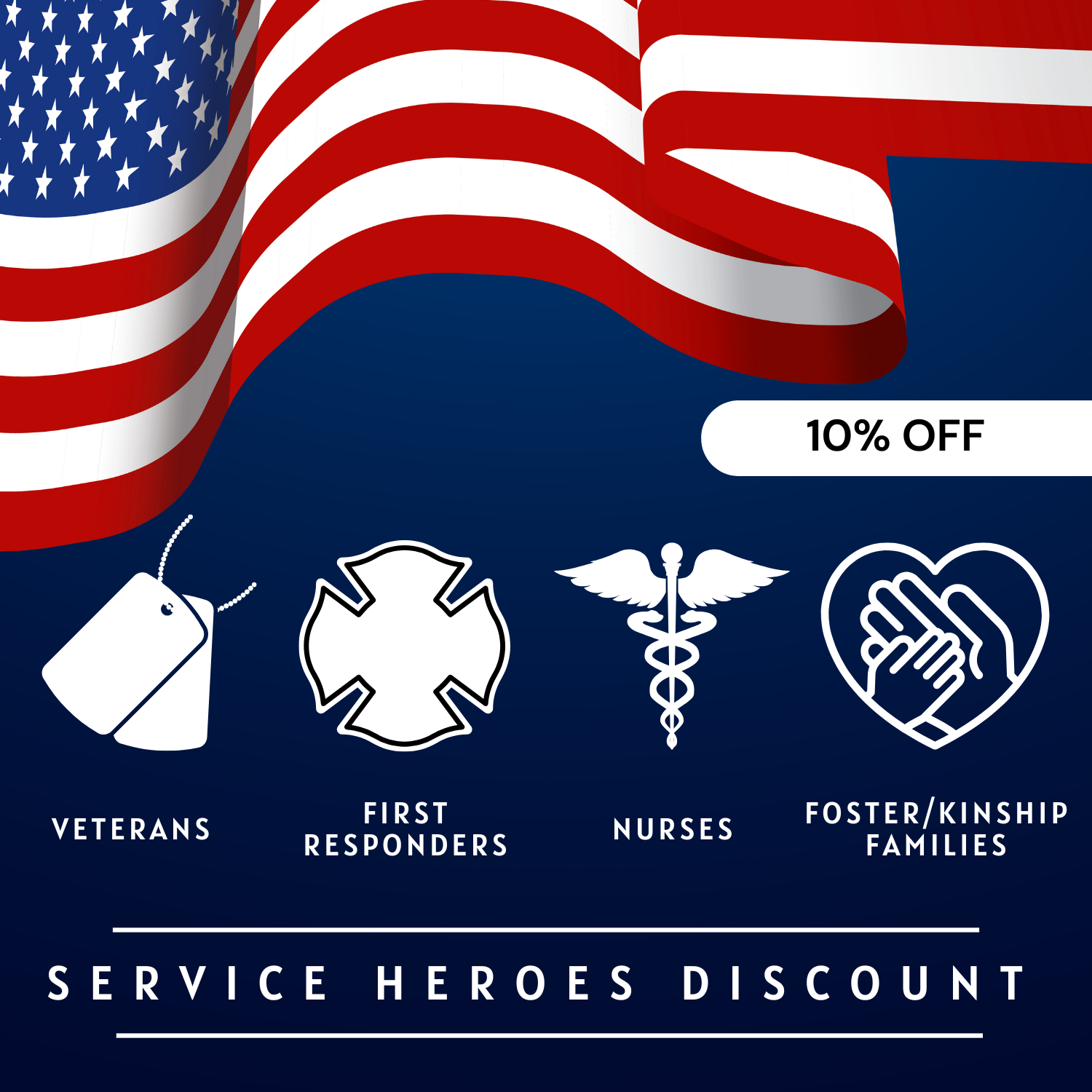 Honoring Our Service Heroes: 10% Discount for Those Who Serve