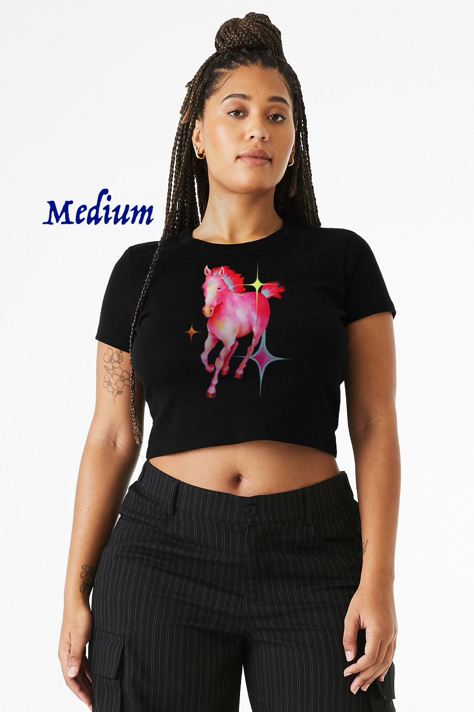 Lunar Horse Cropped Tee (Medium)