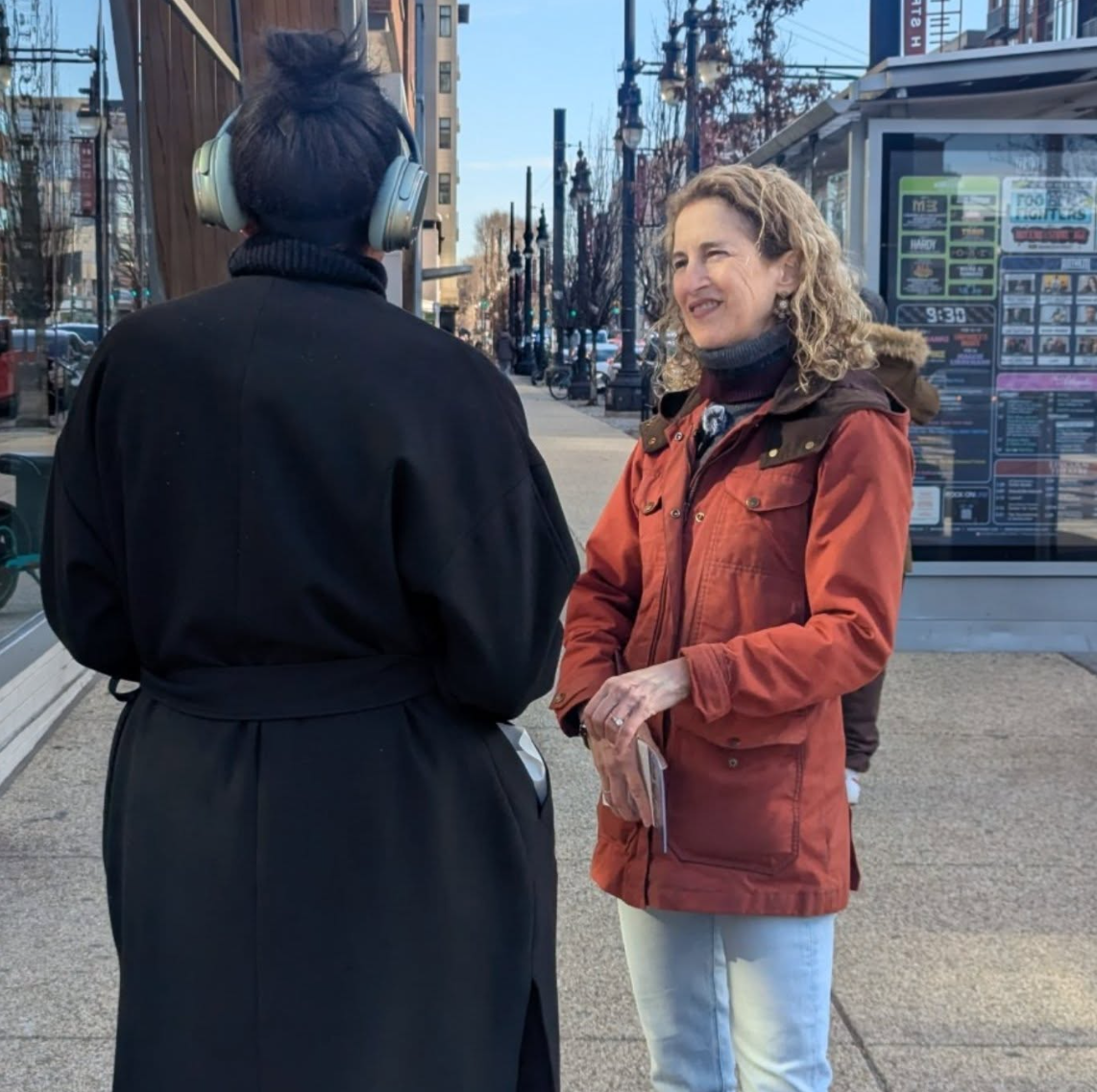 Out in the community, listening and learning. 