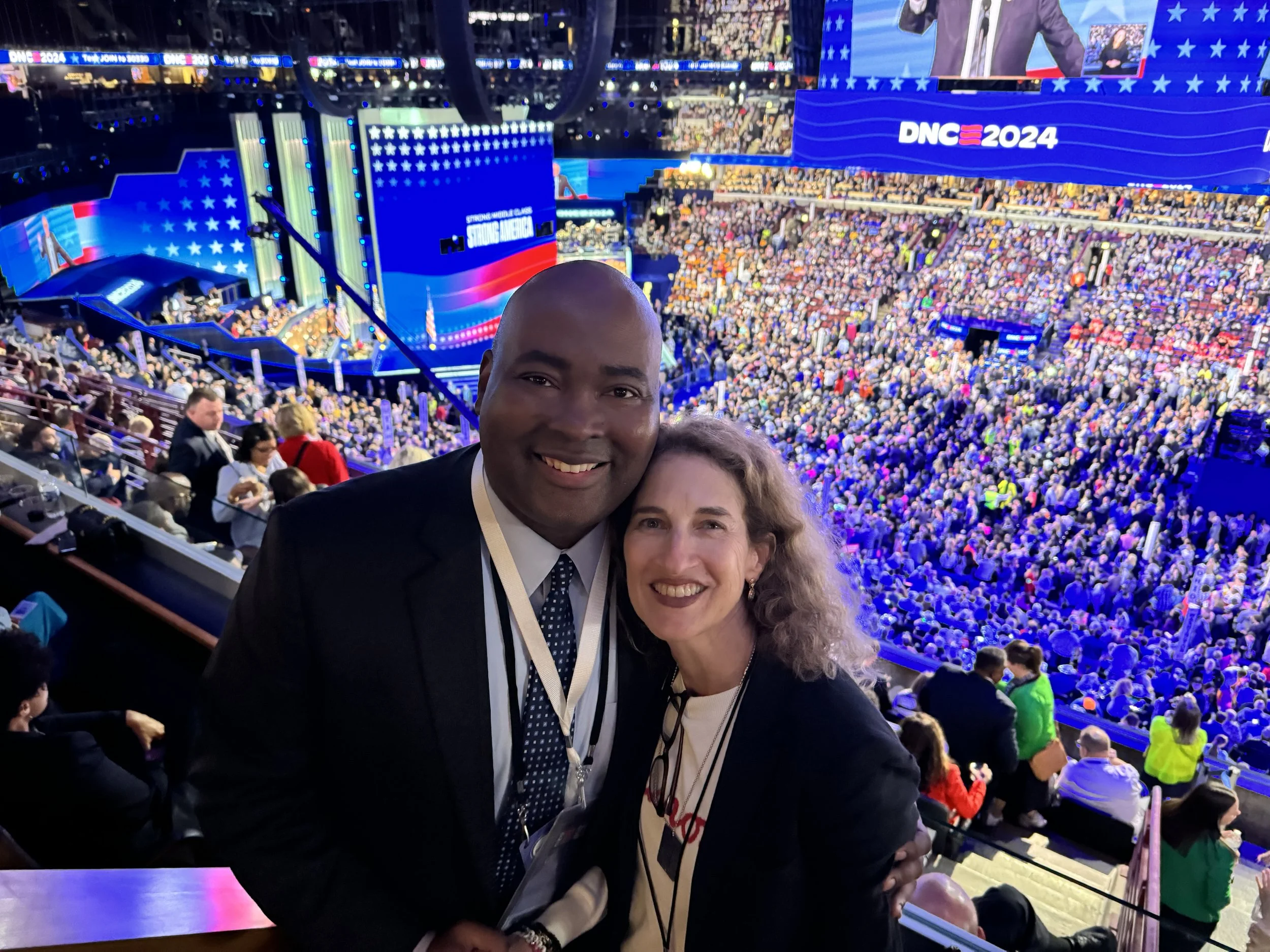 At the Democratic National Convention, 2024