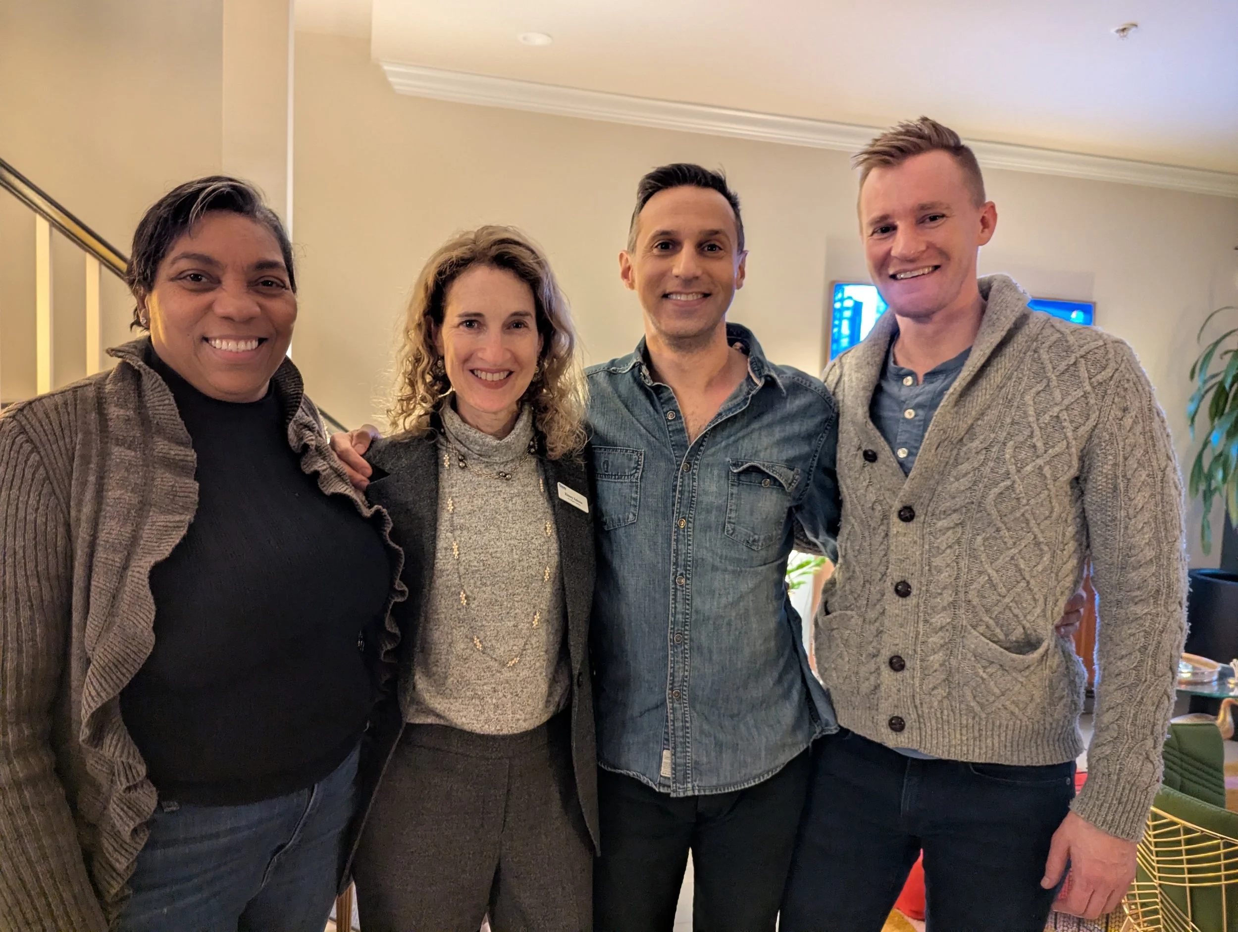 Greta, Jared, and Andrew. Neighbors in Anacostia. 
