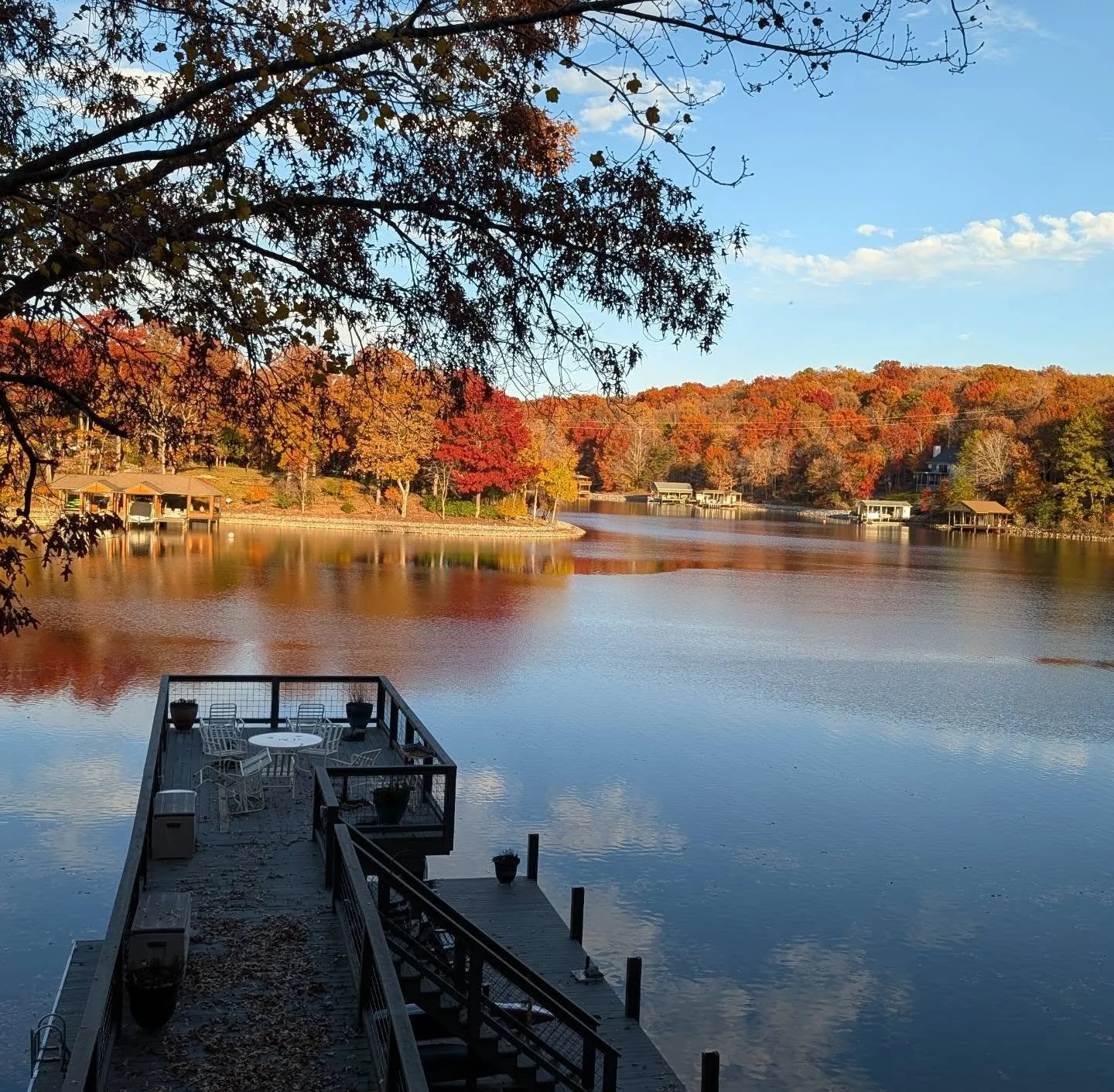 Fall colors and crisp weather at the lake! 

#smithmountainlake #smithmountainsunrise #smithmountainlakeva