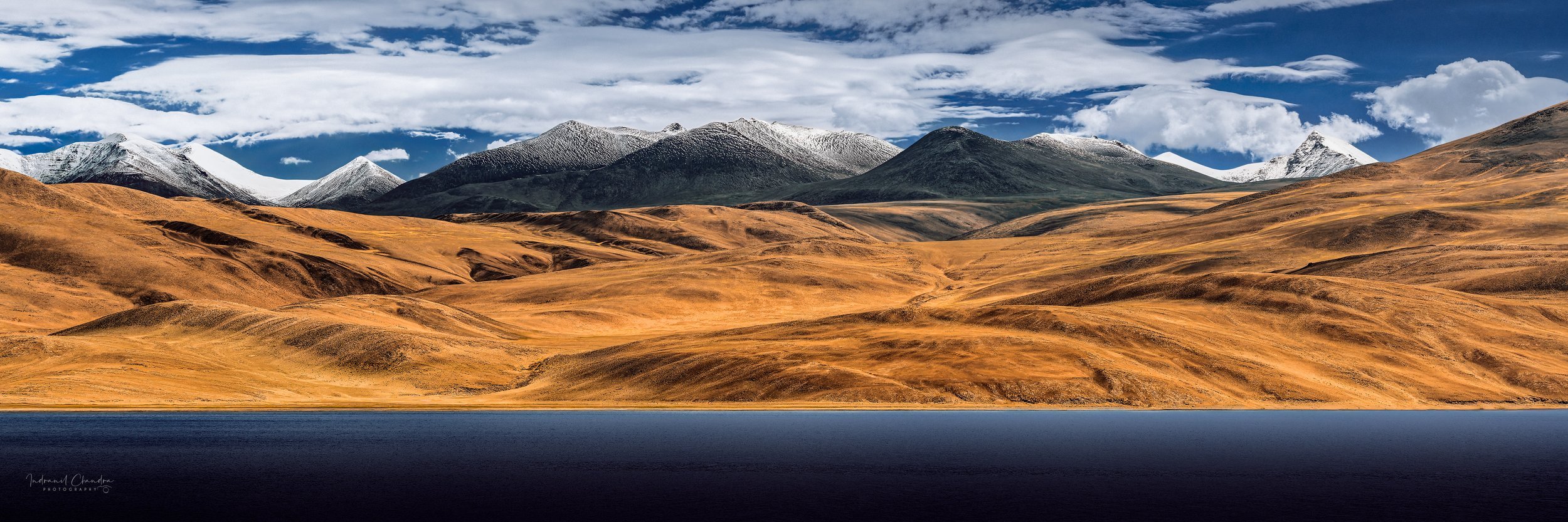 Tso Moriri Panorama Gallery Metal Wall Art - Indranil Chandra Photography