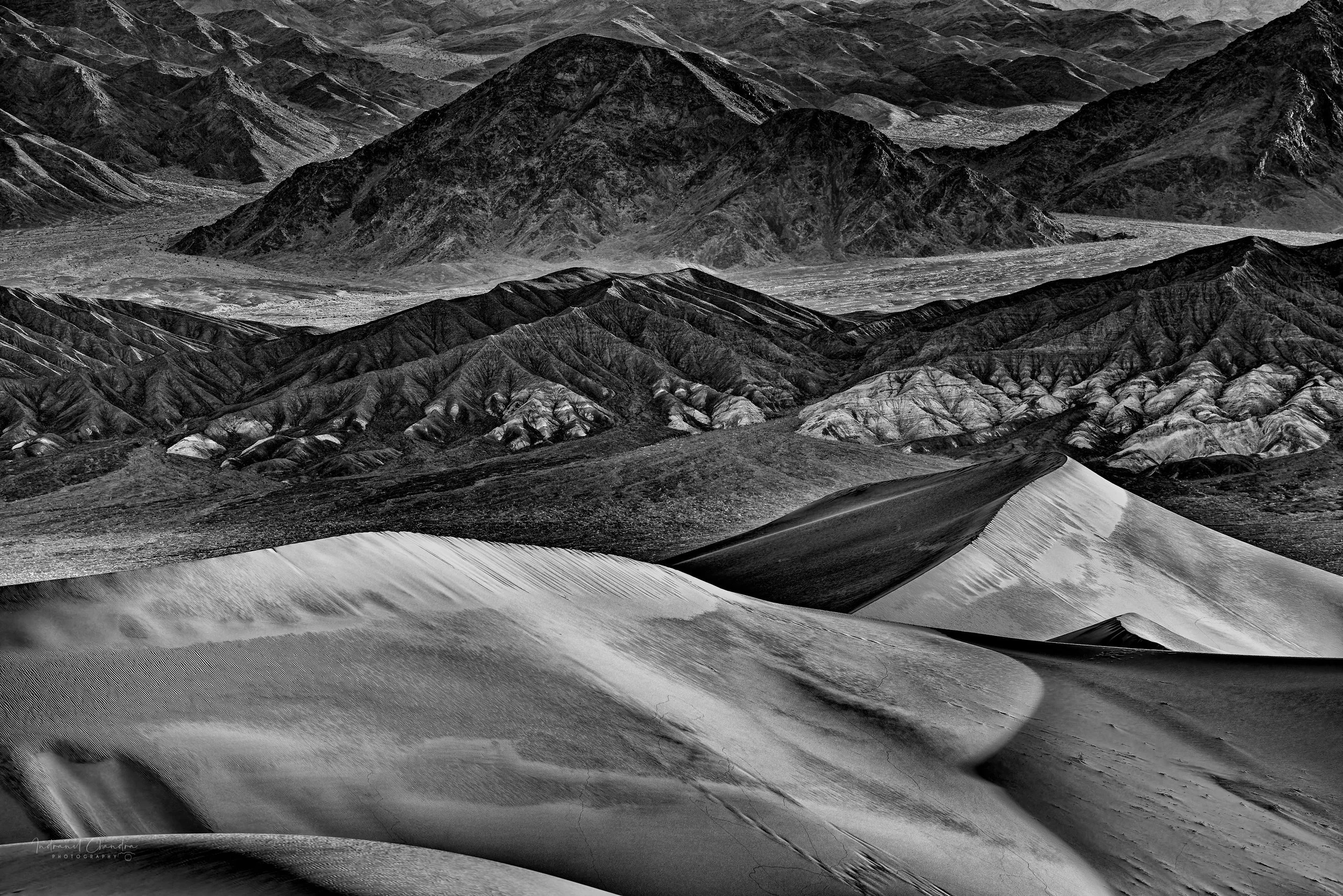 Death Valley Sand Dunes Fine Art Paper Print - Indranil Chandra Photography