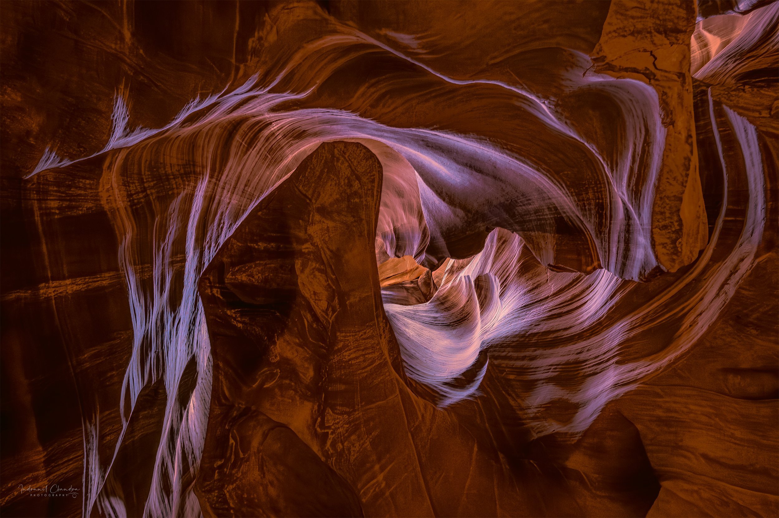 Antelope Canyon Vortex TruLife Acrylic Wall Art - Indranil Chandra Photography