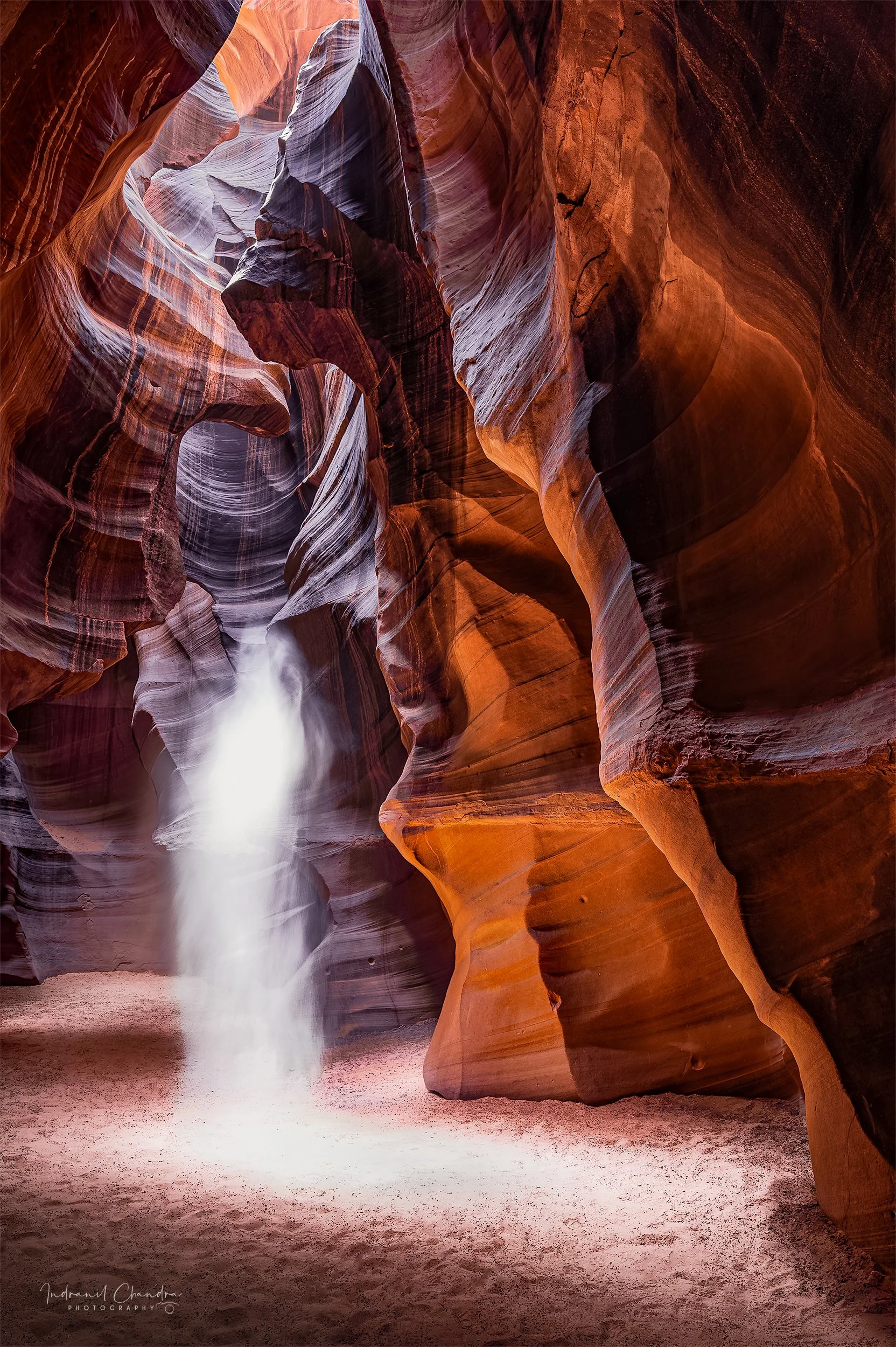 Antelope Canyon Navajo Phantom Standard Acrylic Wall Art - Indranil Chandra Photography